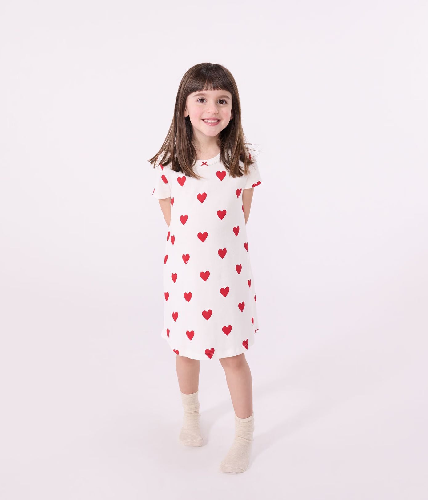 chemise-de-nuit-coeur-petite-fille-en-coton