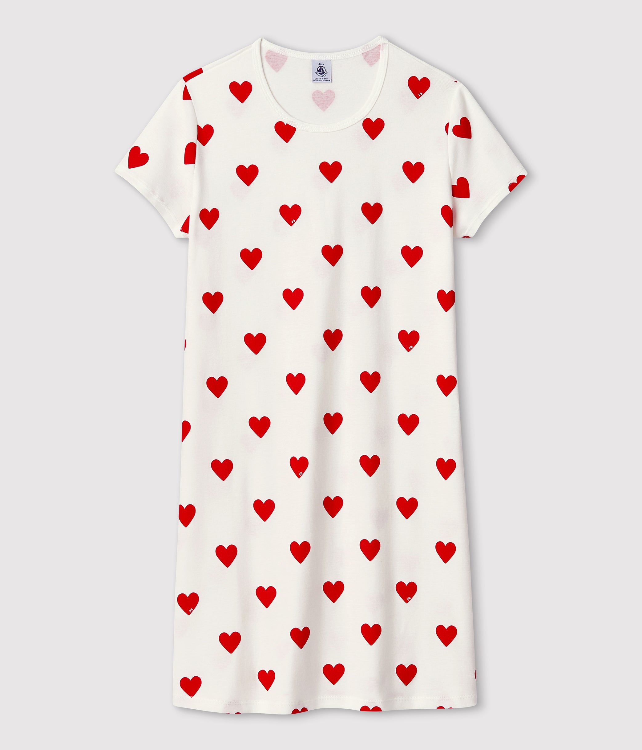 chemise-de-nuit-junior-cœur-en-coton