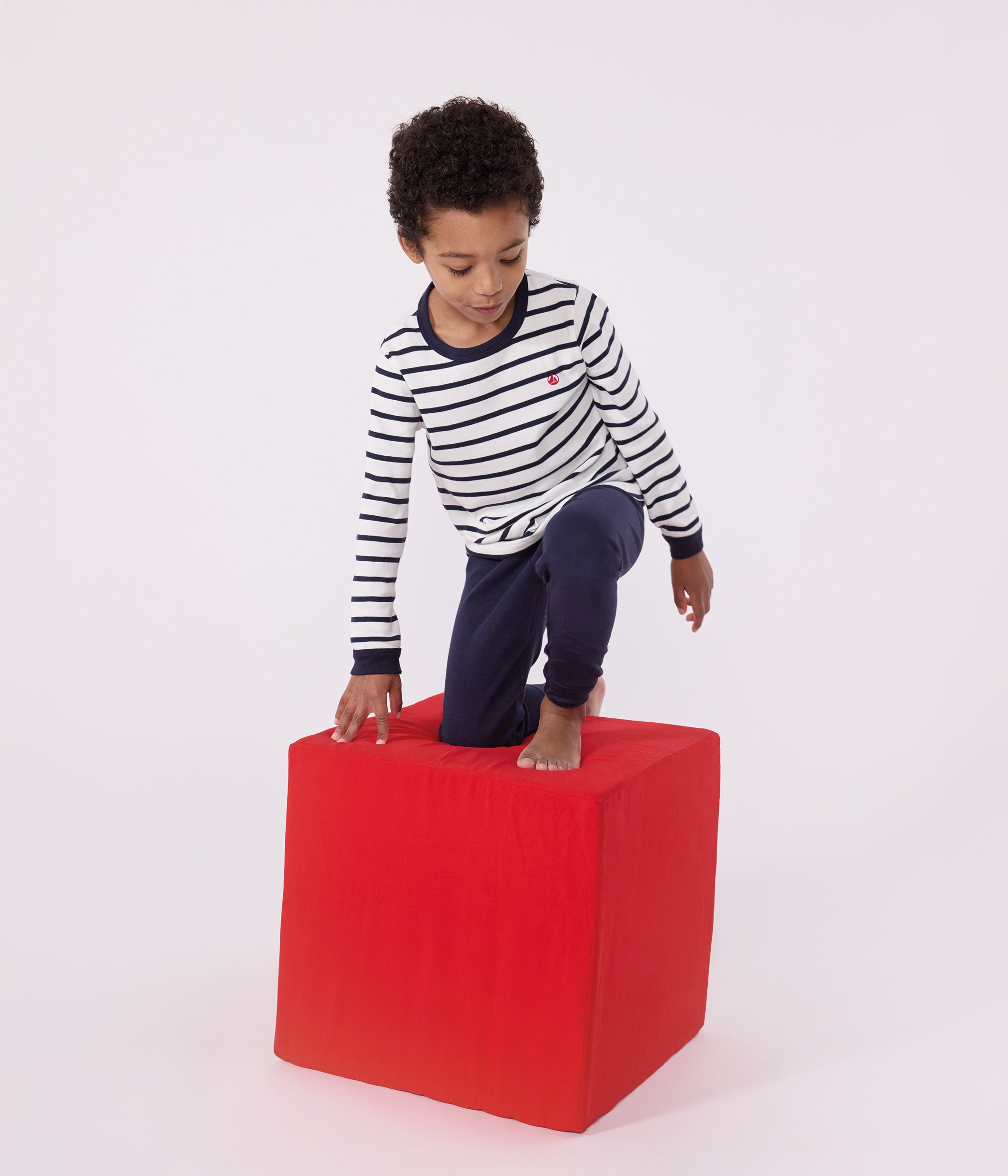 pyjama-marinière-petit-garçon-en-coton