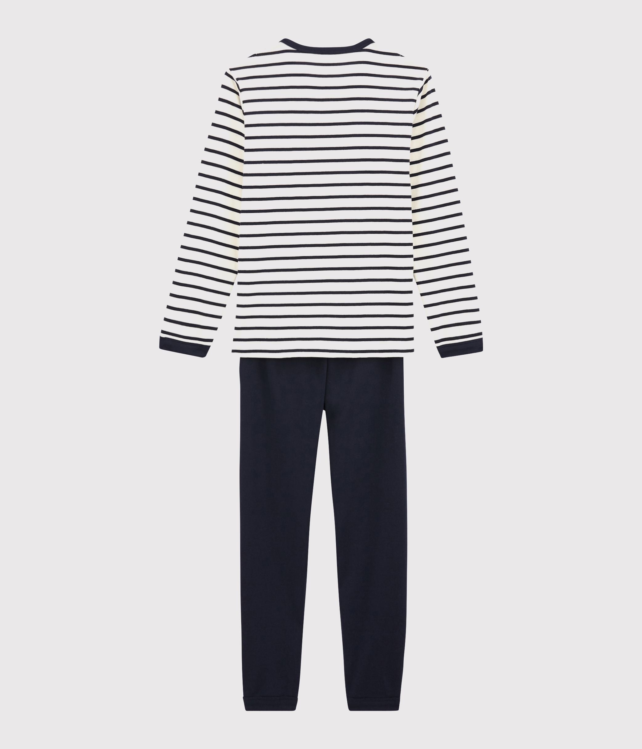 pyjama-junior-à-rayures-marinière-mixte-en-côte