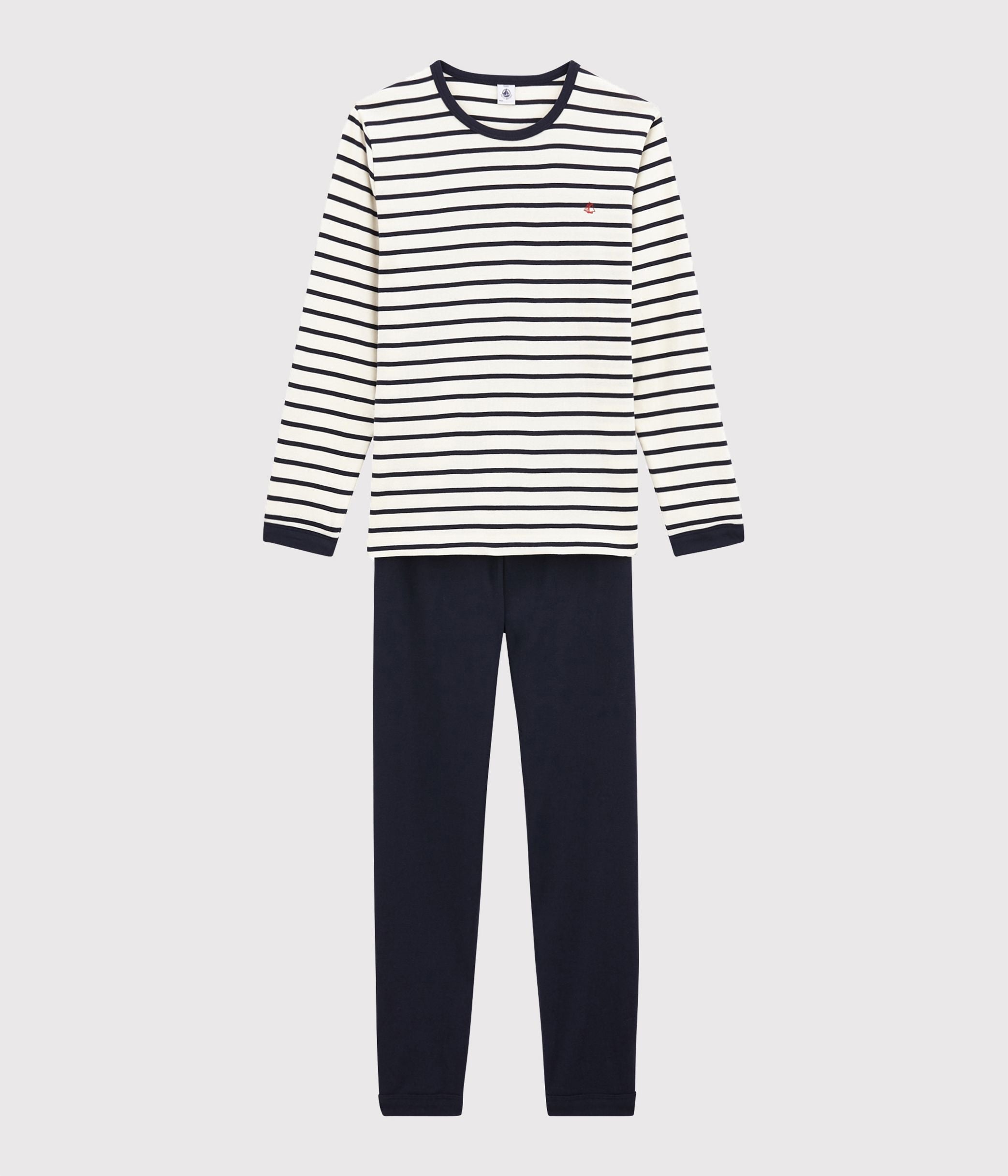 pyjama-junior-à-rayures-marinière-mixte-en-côte