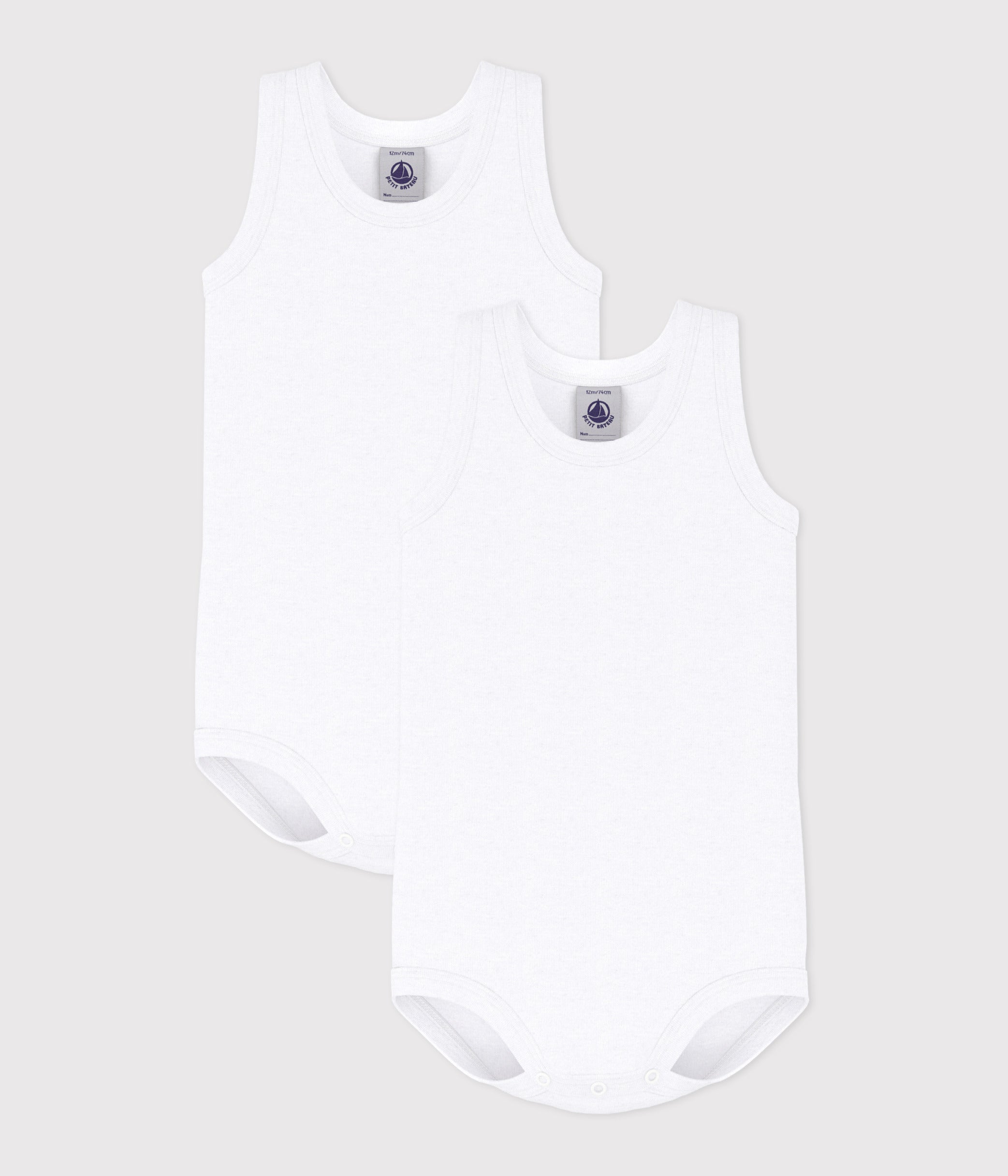 lot-de-2-bodies-blancs-sans-manches-bébé