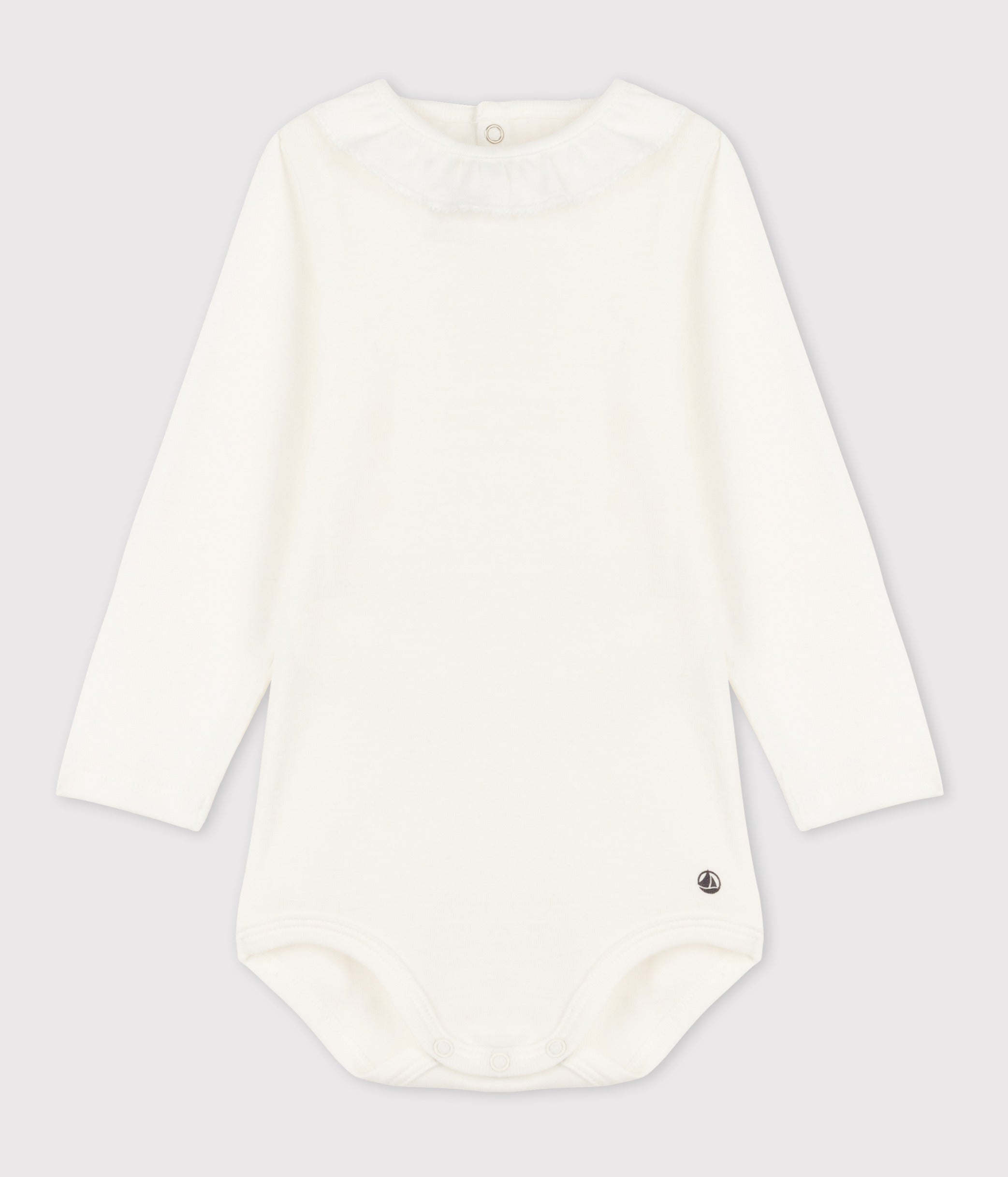 body-manches-longues-bébé-à-collerette-en-coton