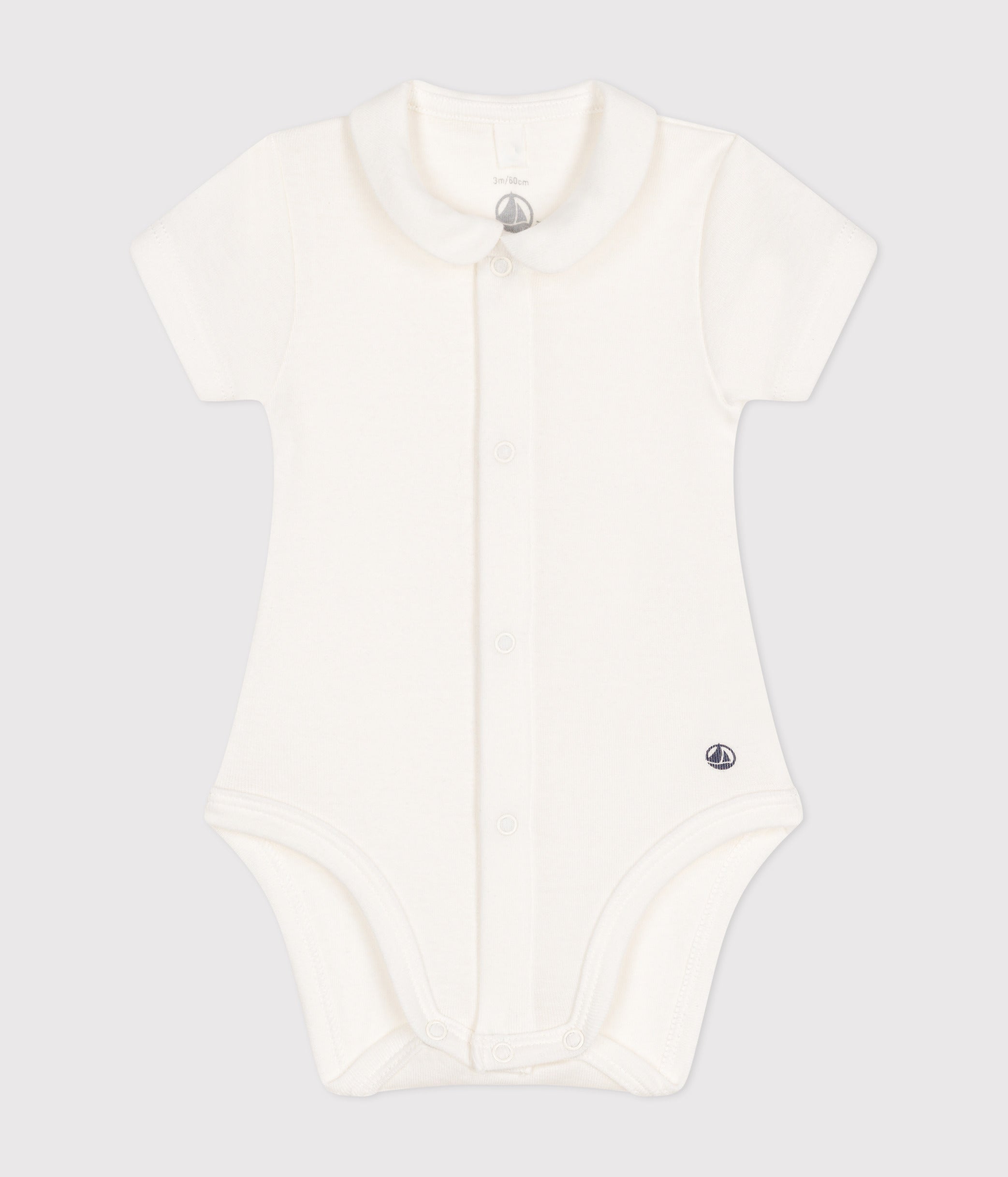 body-manches-courtes-à-col-en-coton-bébé