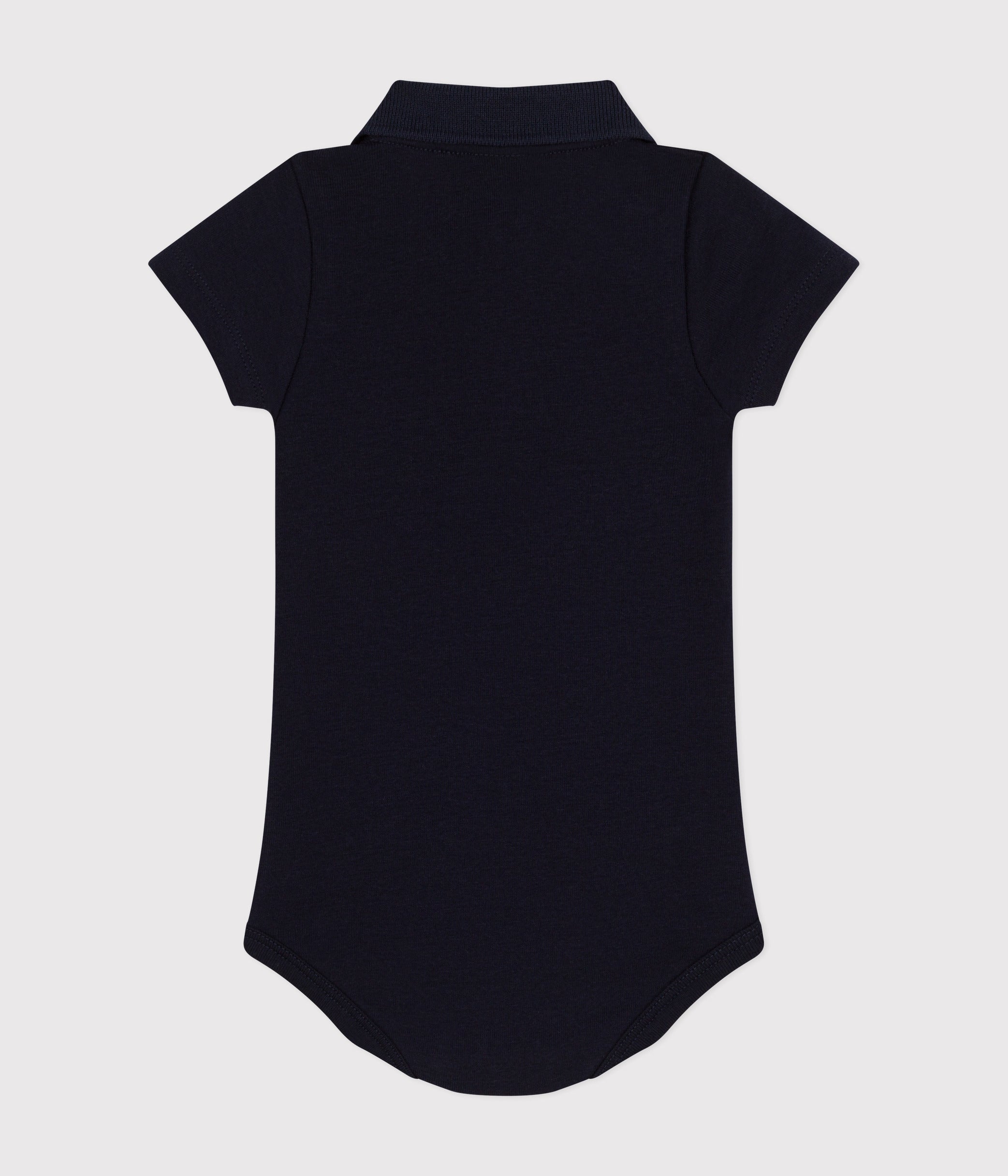 body-manches-courtes-bébé-col-polo-en-coton