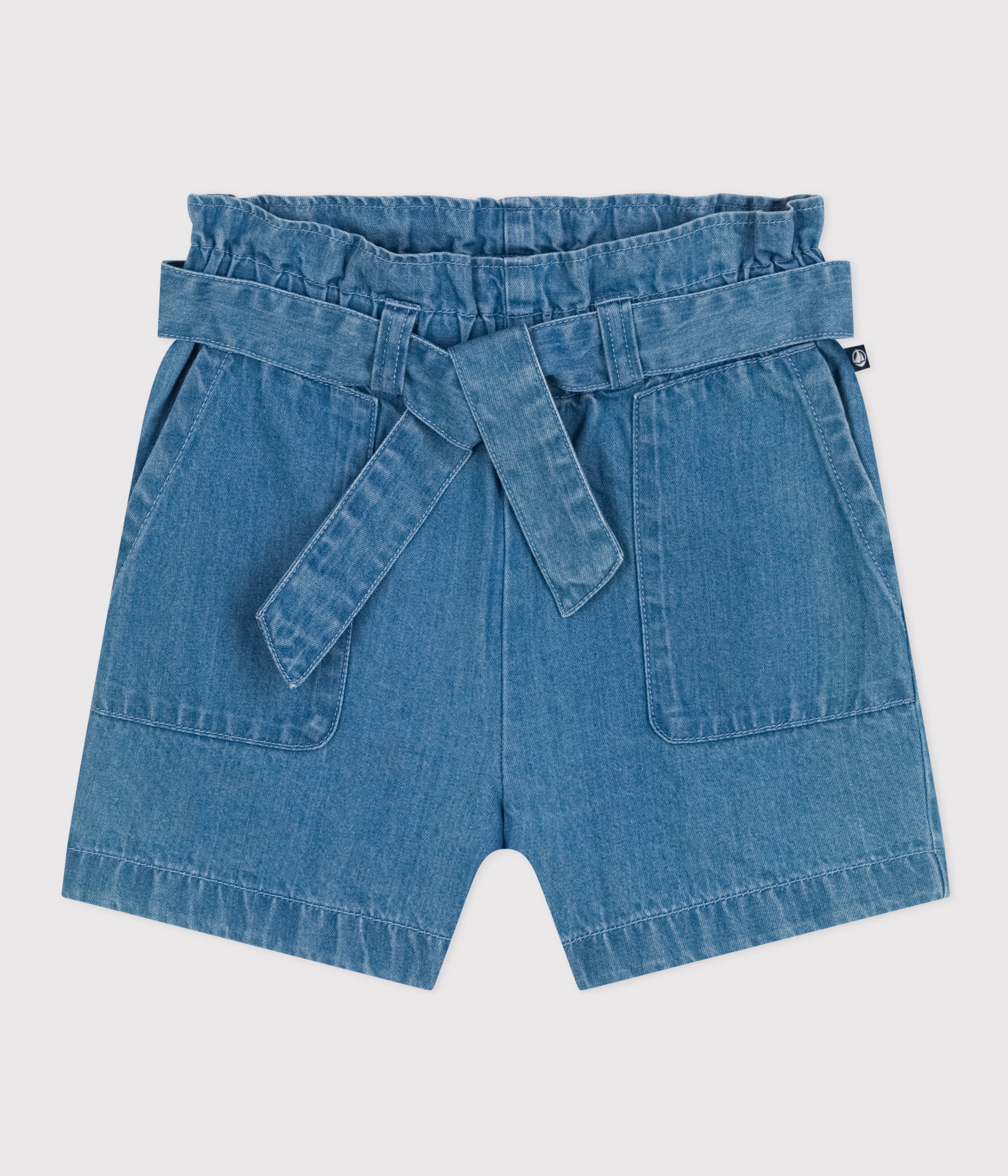short-en-denim-léger-enfant-fille