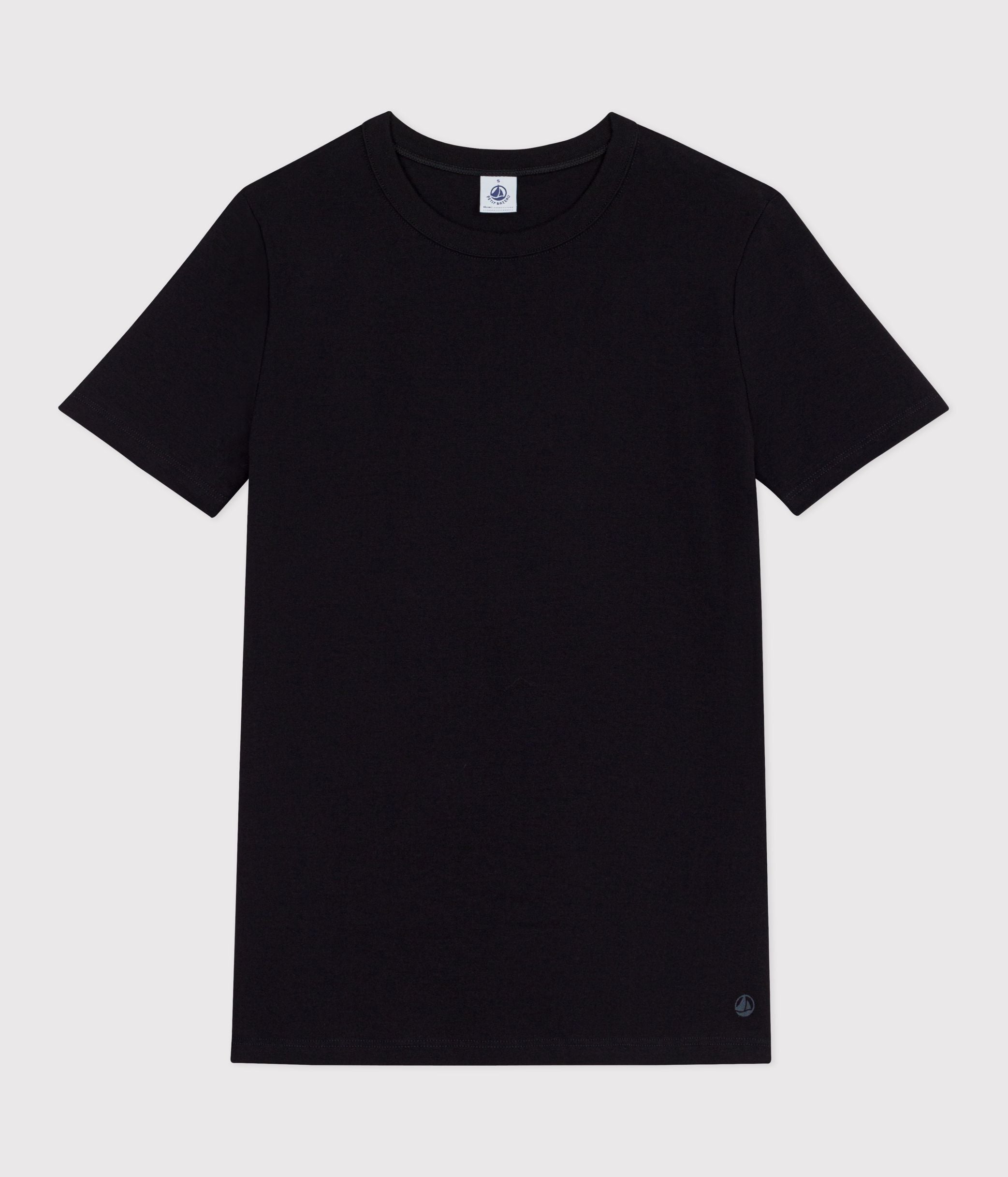 tee-shirt-col-rond-l-iconique-manches-courtes-en-côte-unie