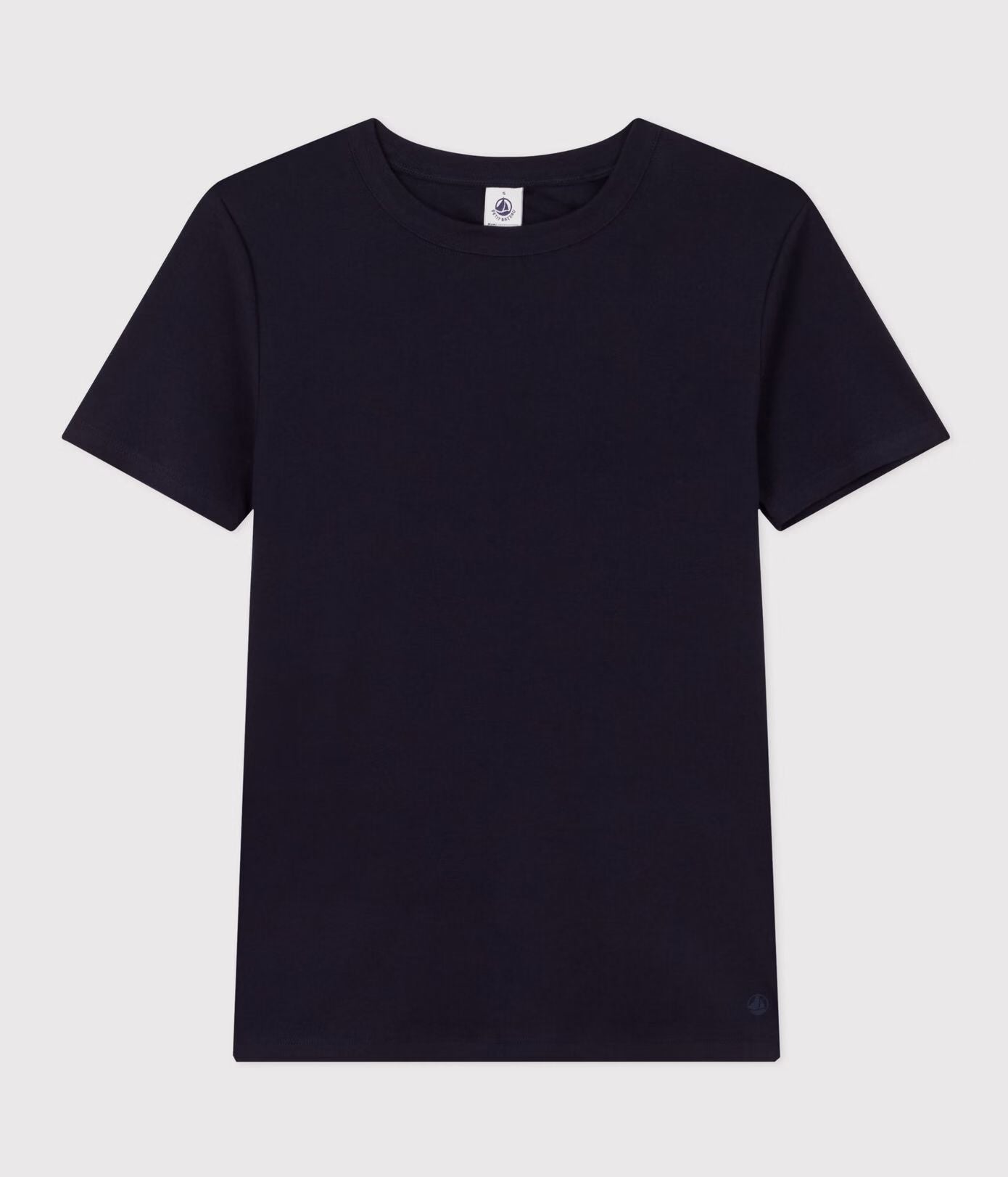 tee-shirt-col-rond-l-iconique-manches-courtes-en-côte-unie-femme