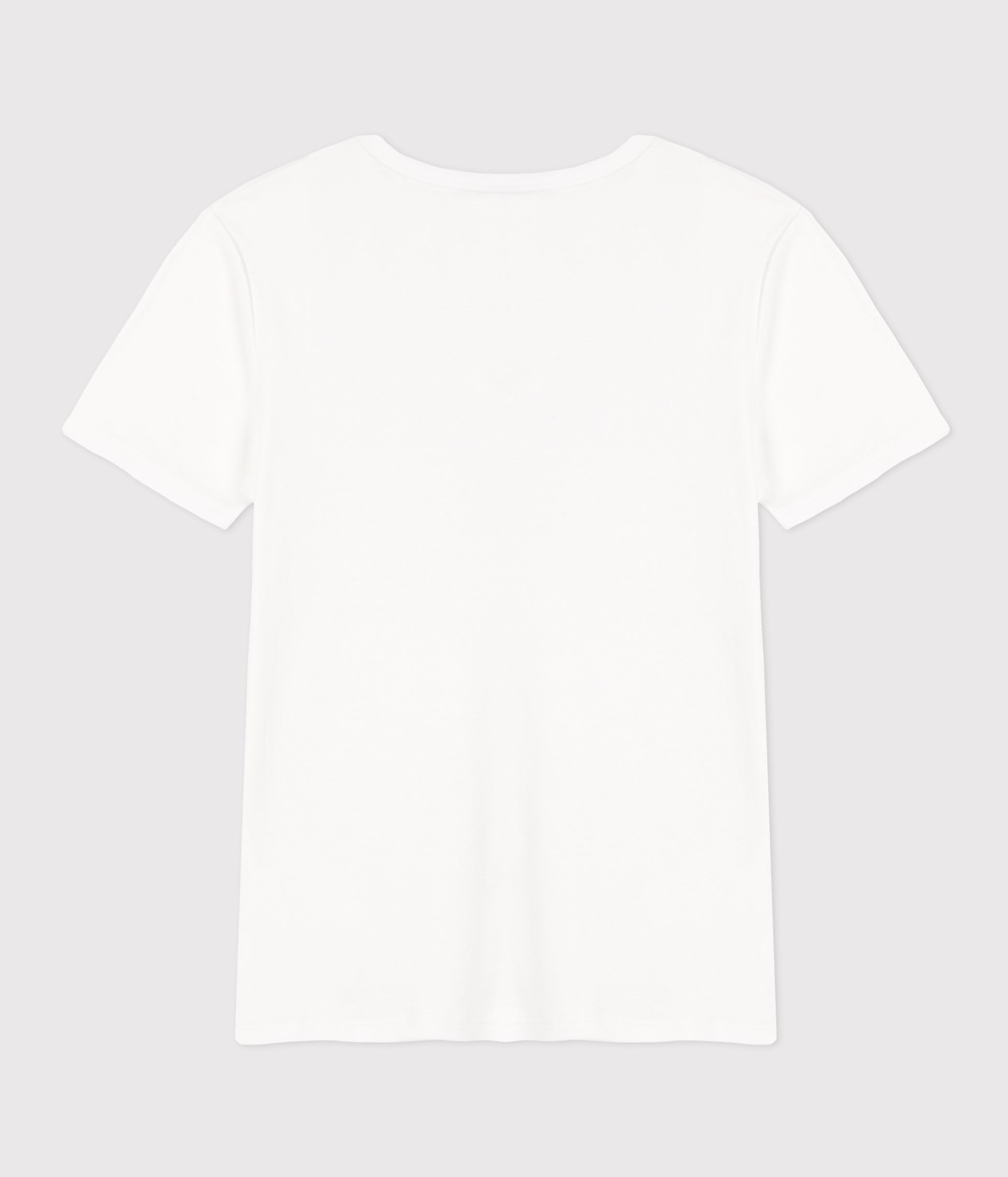 tee-shirt-col-v-l-iconique-manches-courtes-en-côte-unie