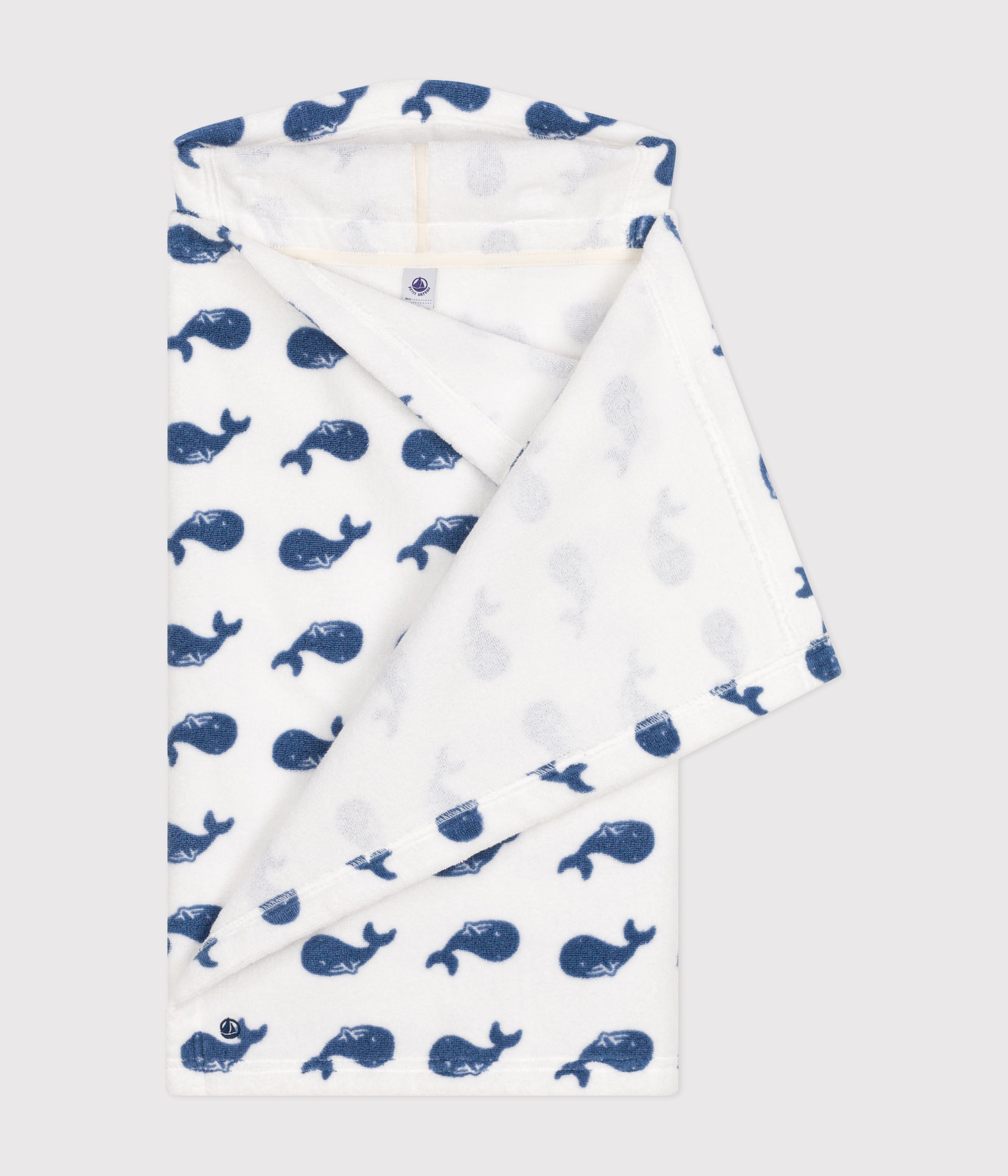 cape-de-bain-imprimé-baleine-en-éponge-bébé