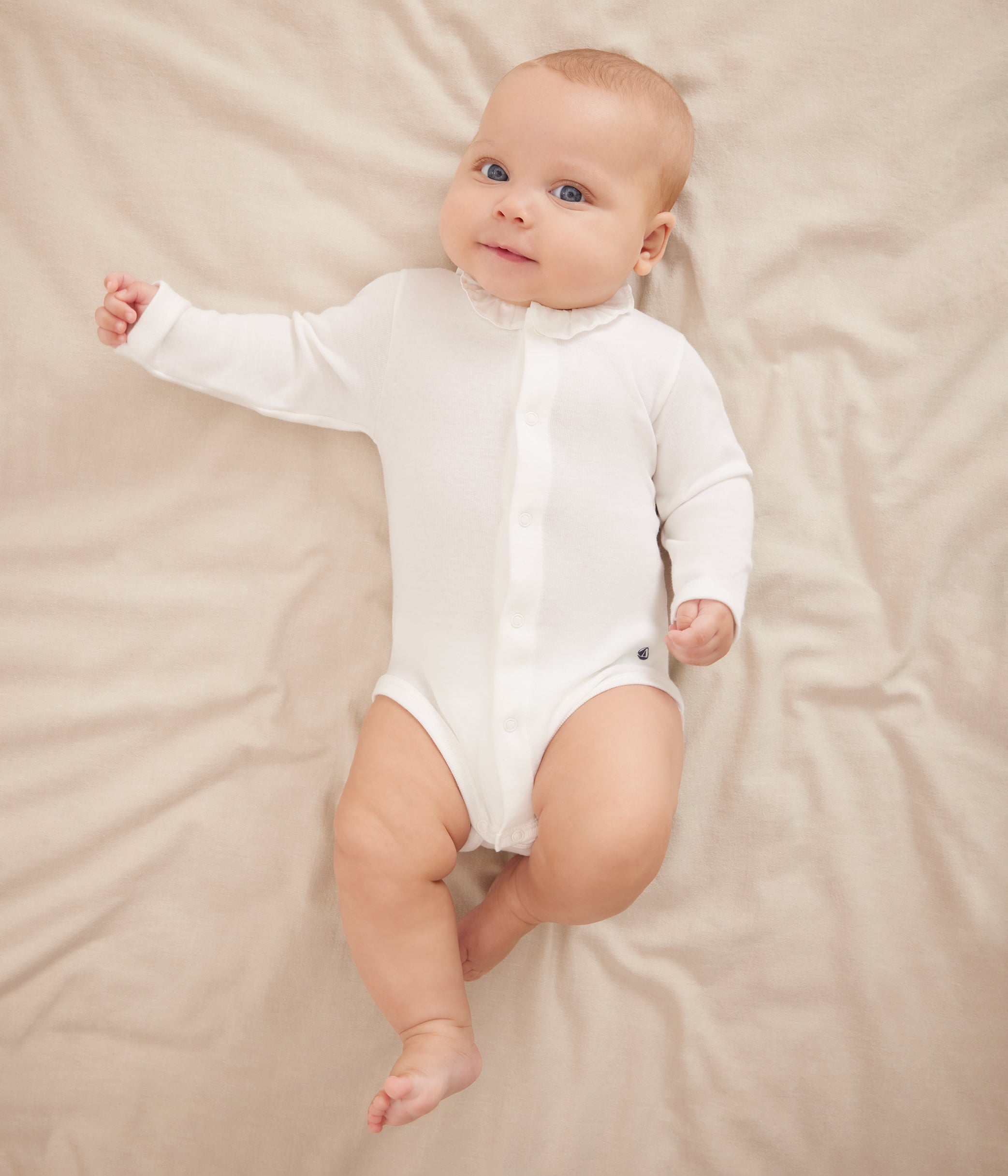 body-manches-longues-à-collerette-en-coton-bébé