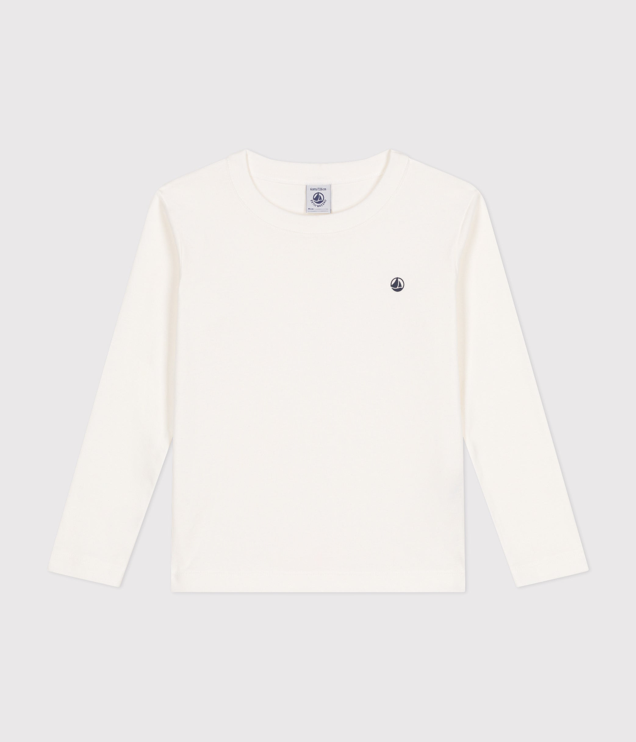 tee-shirt-manches-longues-en-côte-enfant-fille-/-garçon