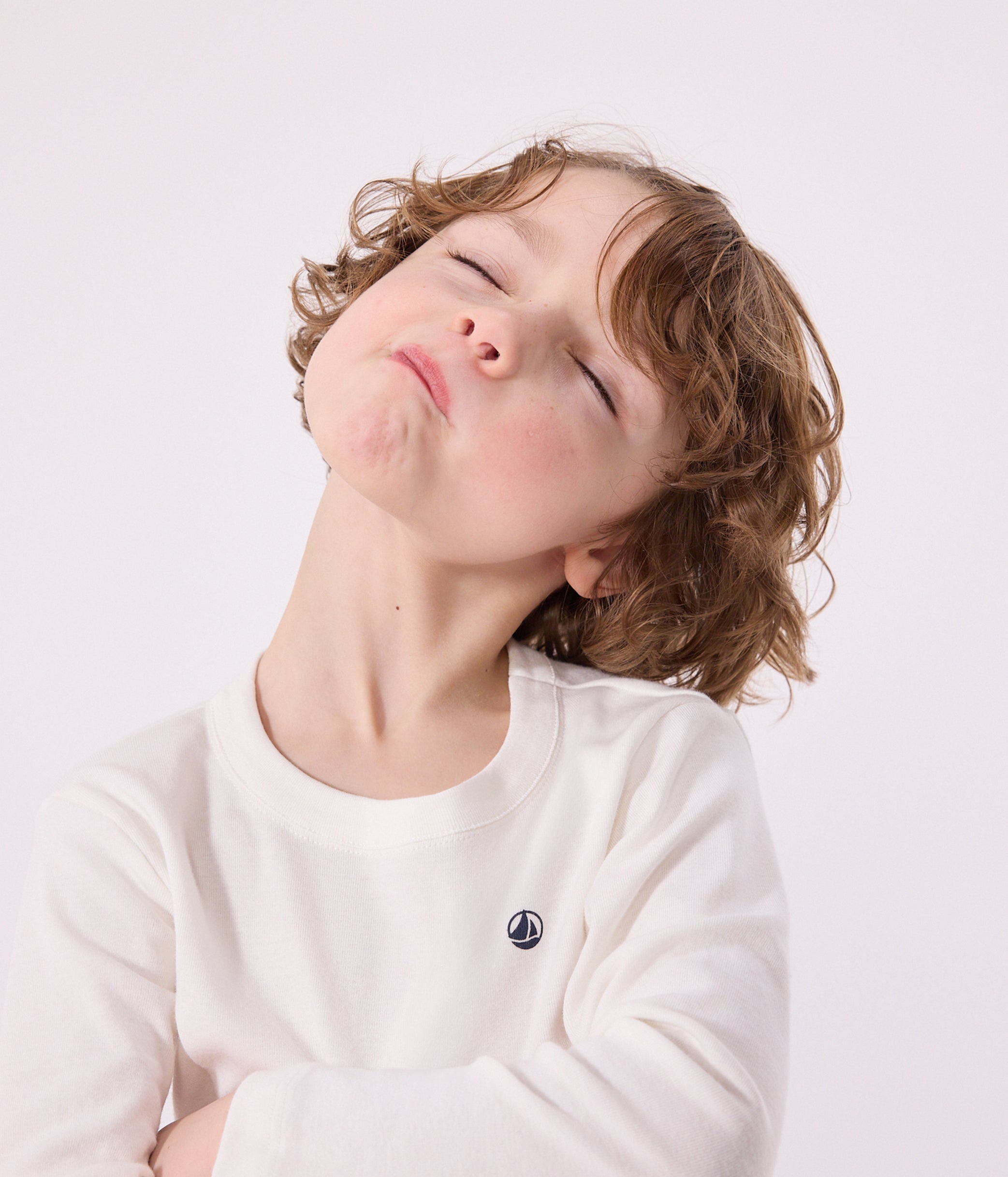 tee-shirt-manches-longues-en-côte-enfant-fille-/-garçon