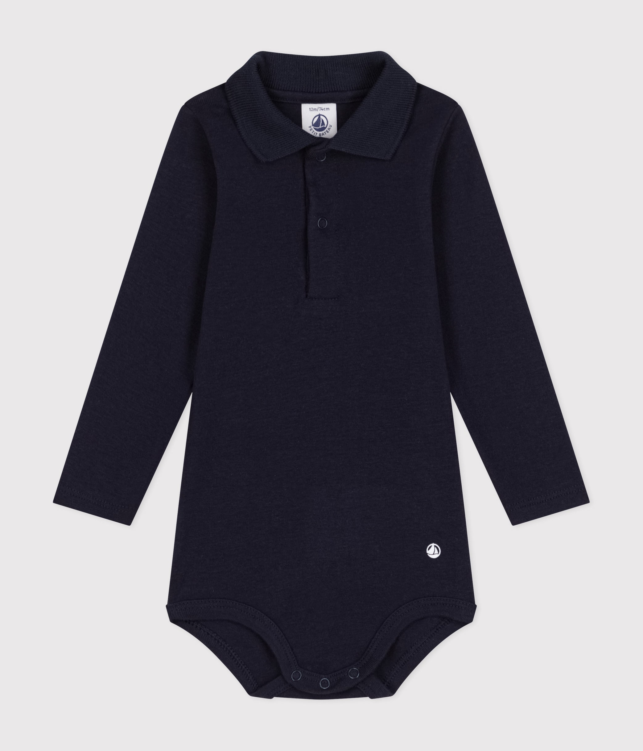 body-manches-longues-bébé-col-polo-en-coton
