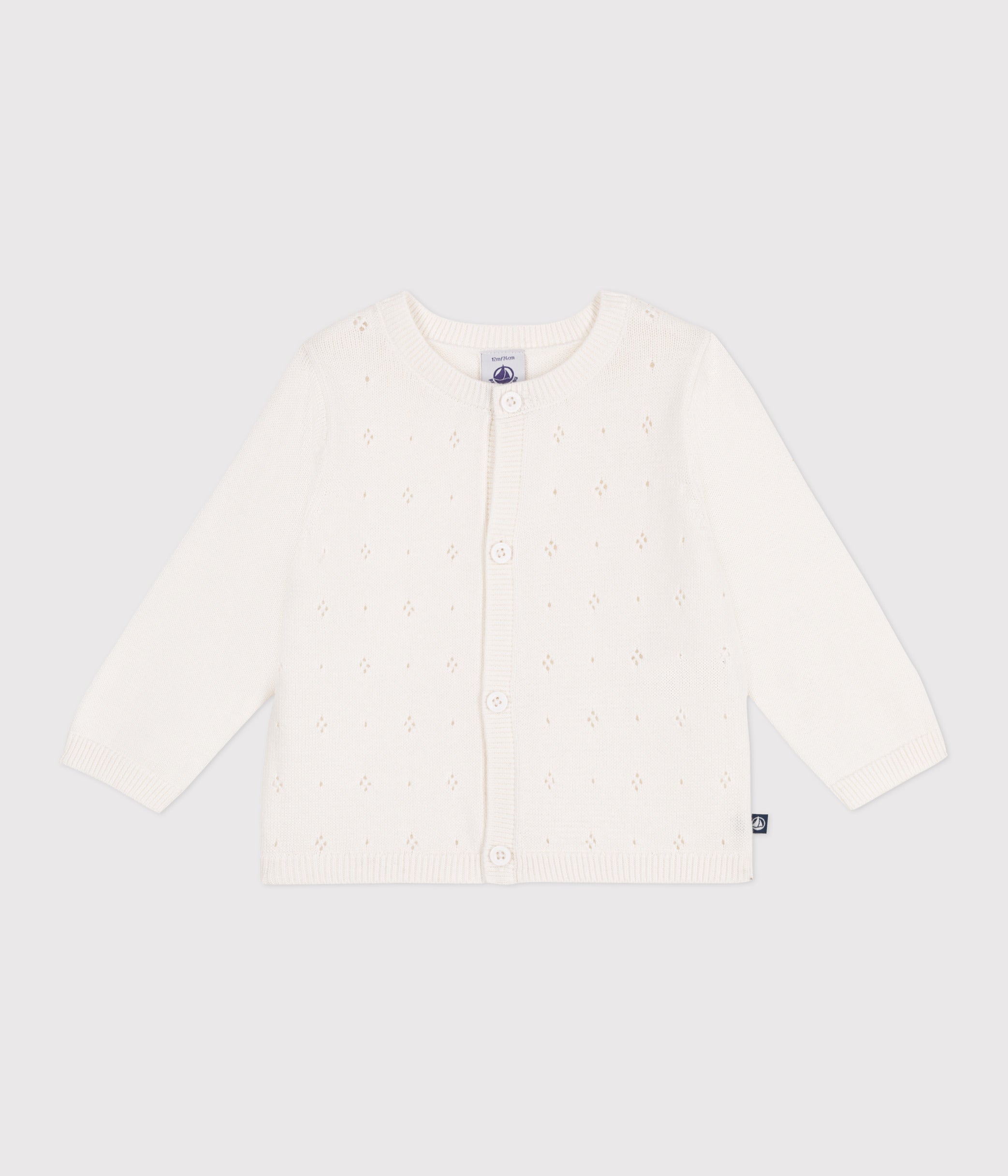 cardigan-bébé-en-coton-point-fantaisie