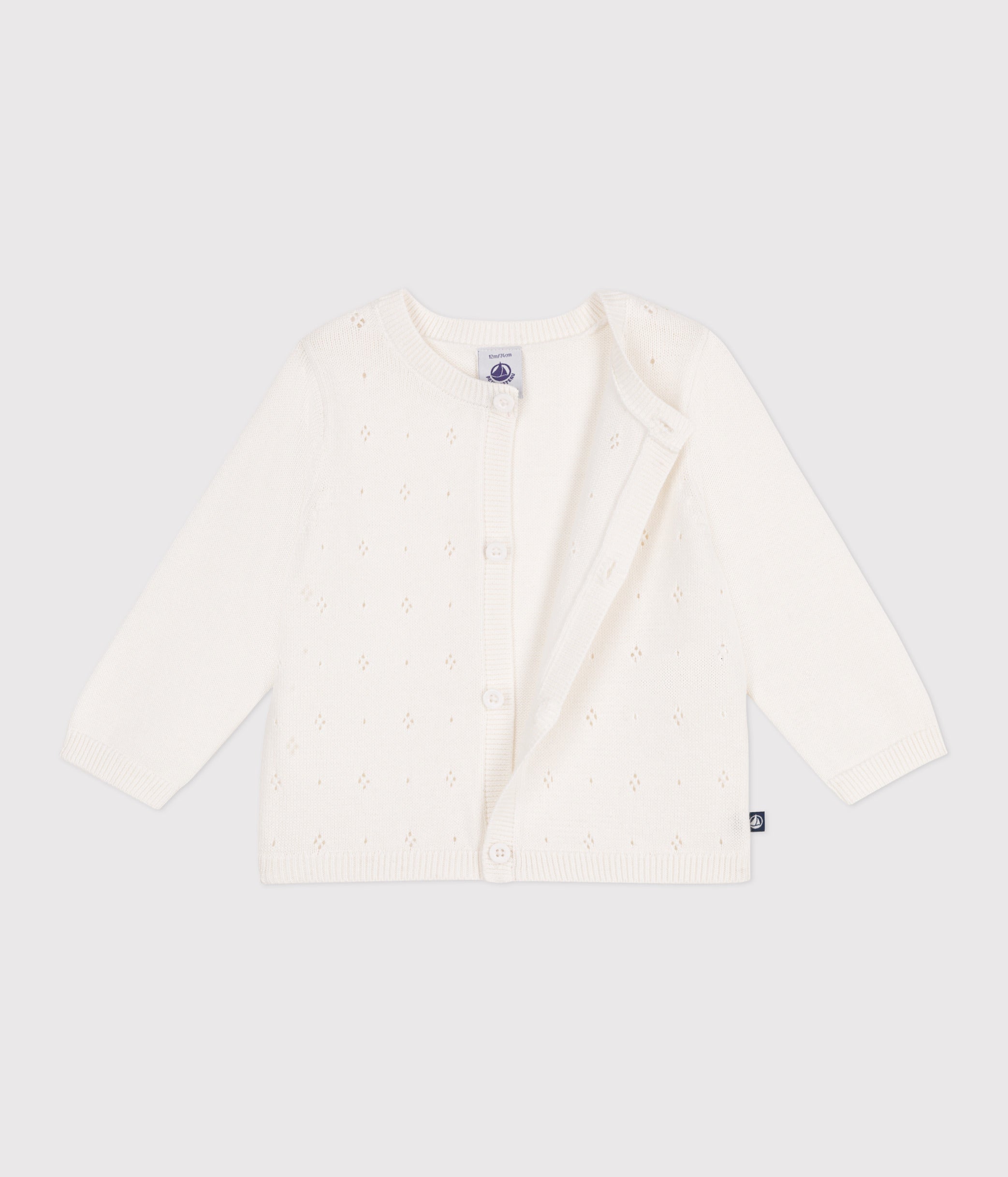 cardigan-bébé-en-coton-point-fantaisie