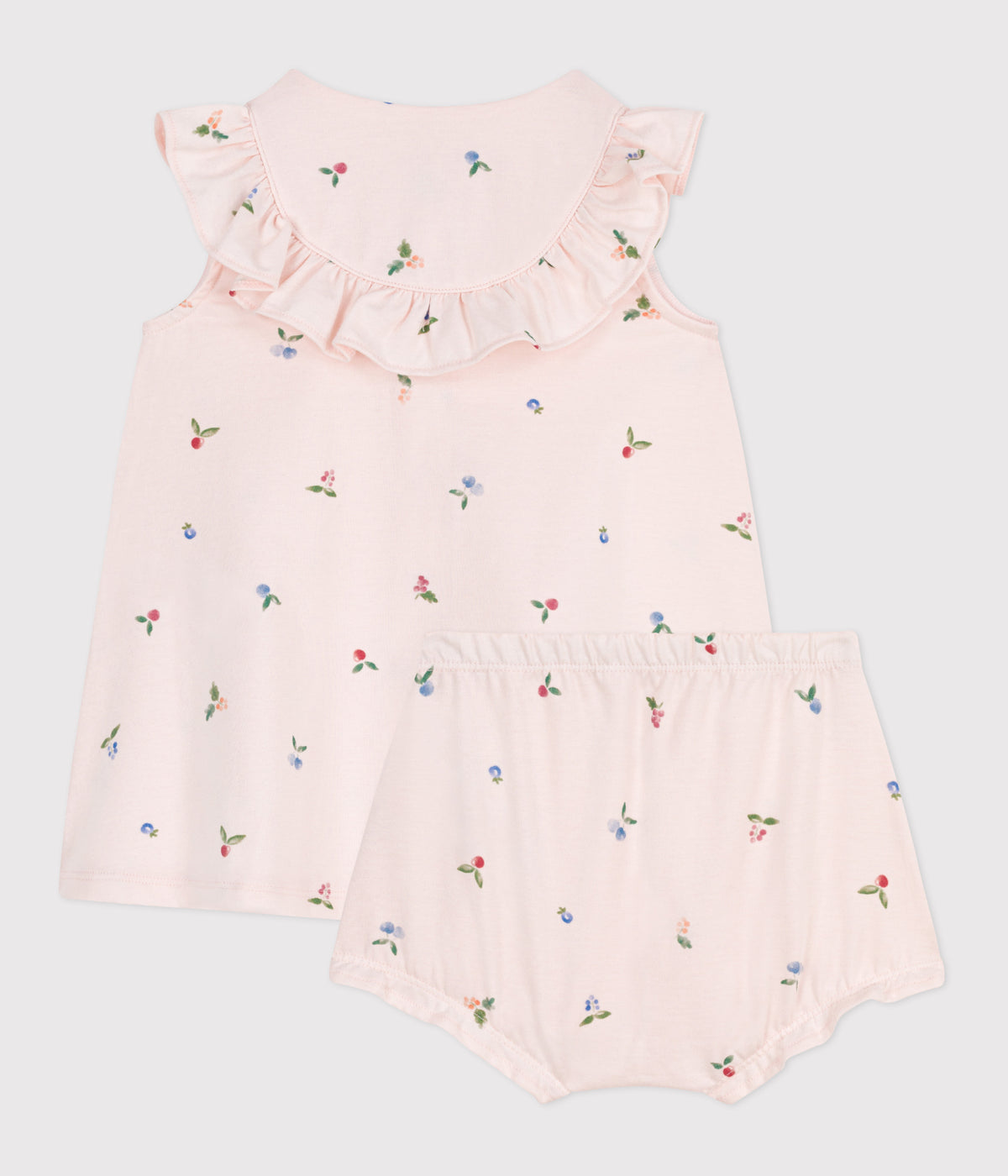 robe-bébé-en-coton-à-manches-courtes-et-bloomer-imprimé-fruits