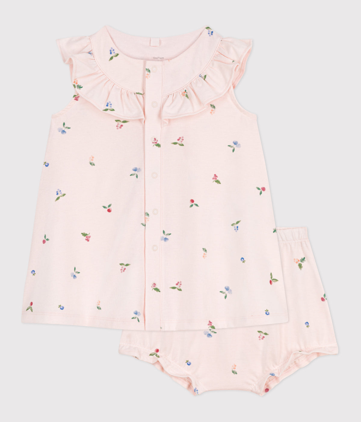 robe-bébé-en-coton-à-manches-courtes-et-bloomer-imprimé-fruits