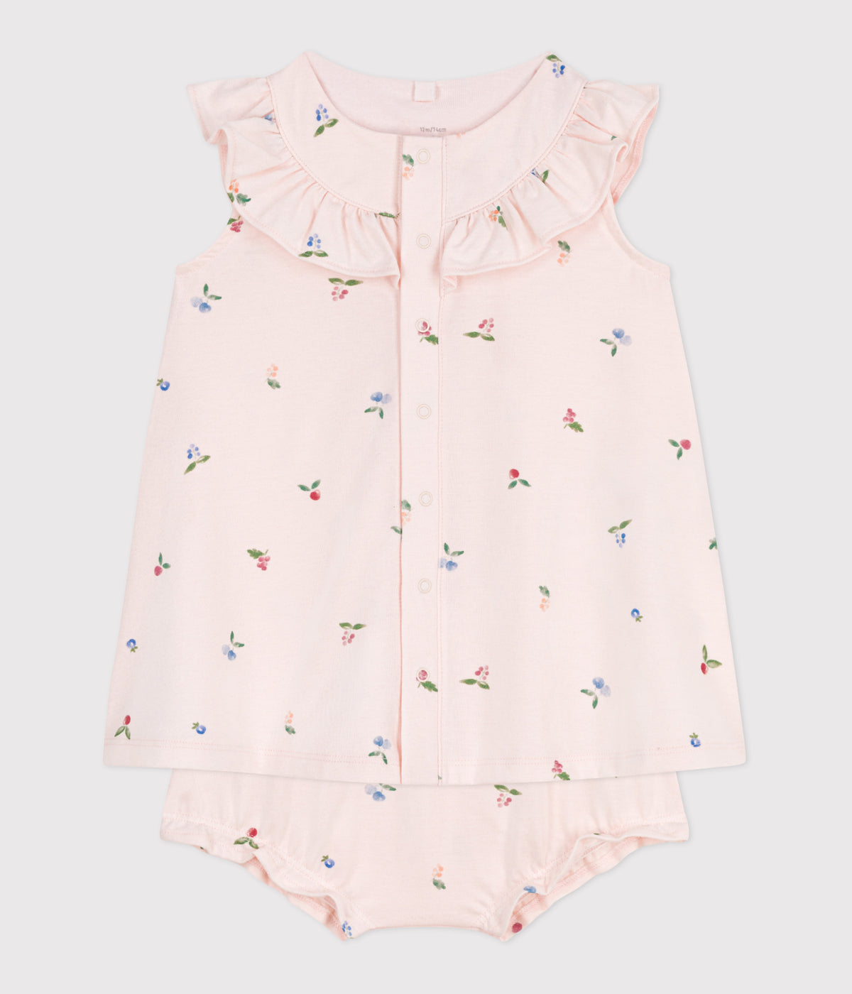 robe-bébé-en-coton-à-manches-courtes-et-bloomer-imprimé-fruits
