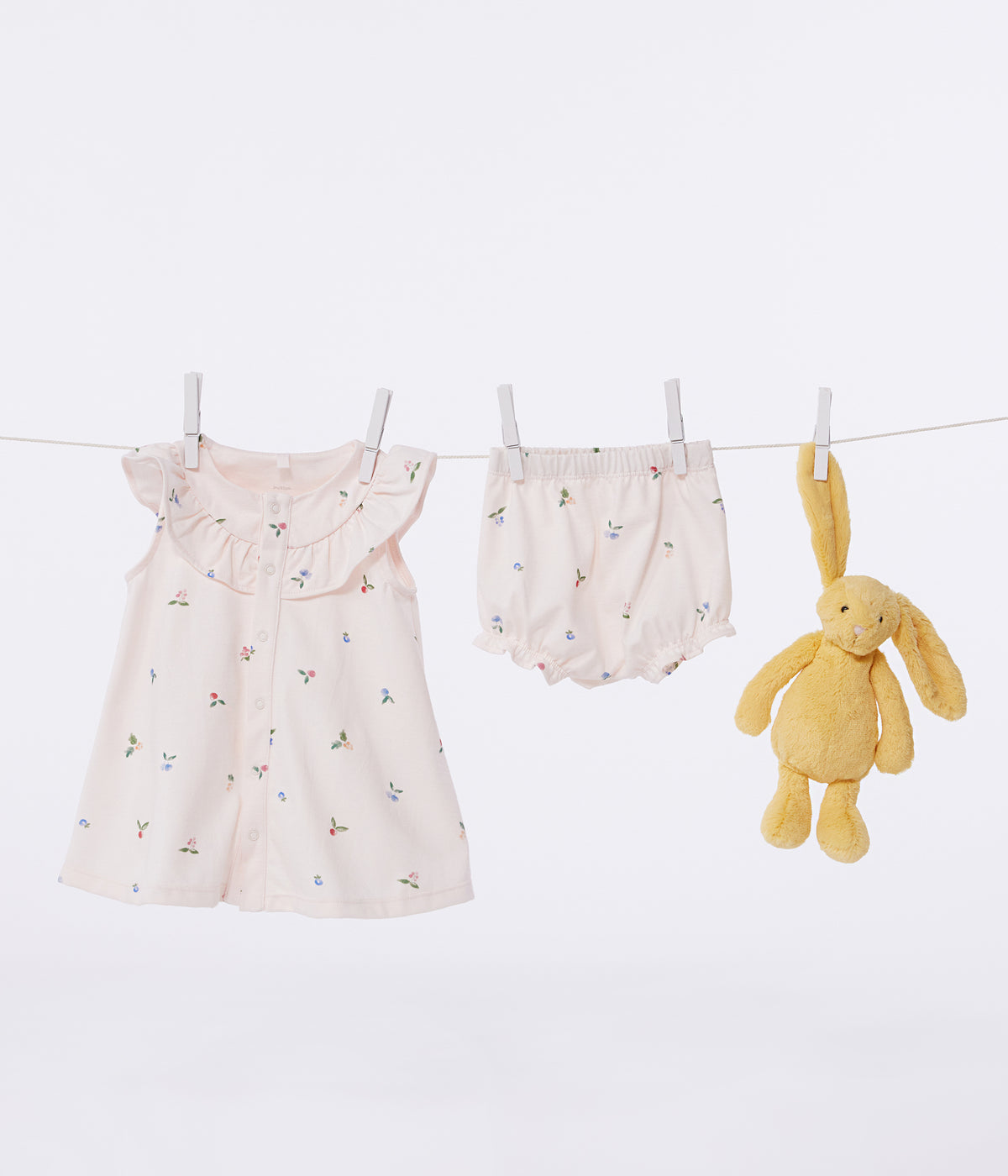 robe-bébé-en-coton-à-manches-courtes-et-bloomer-imprimé-fruits