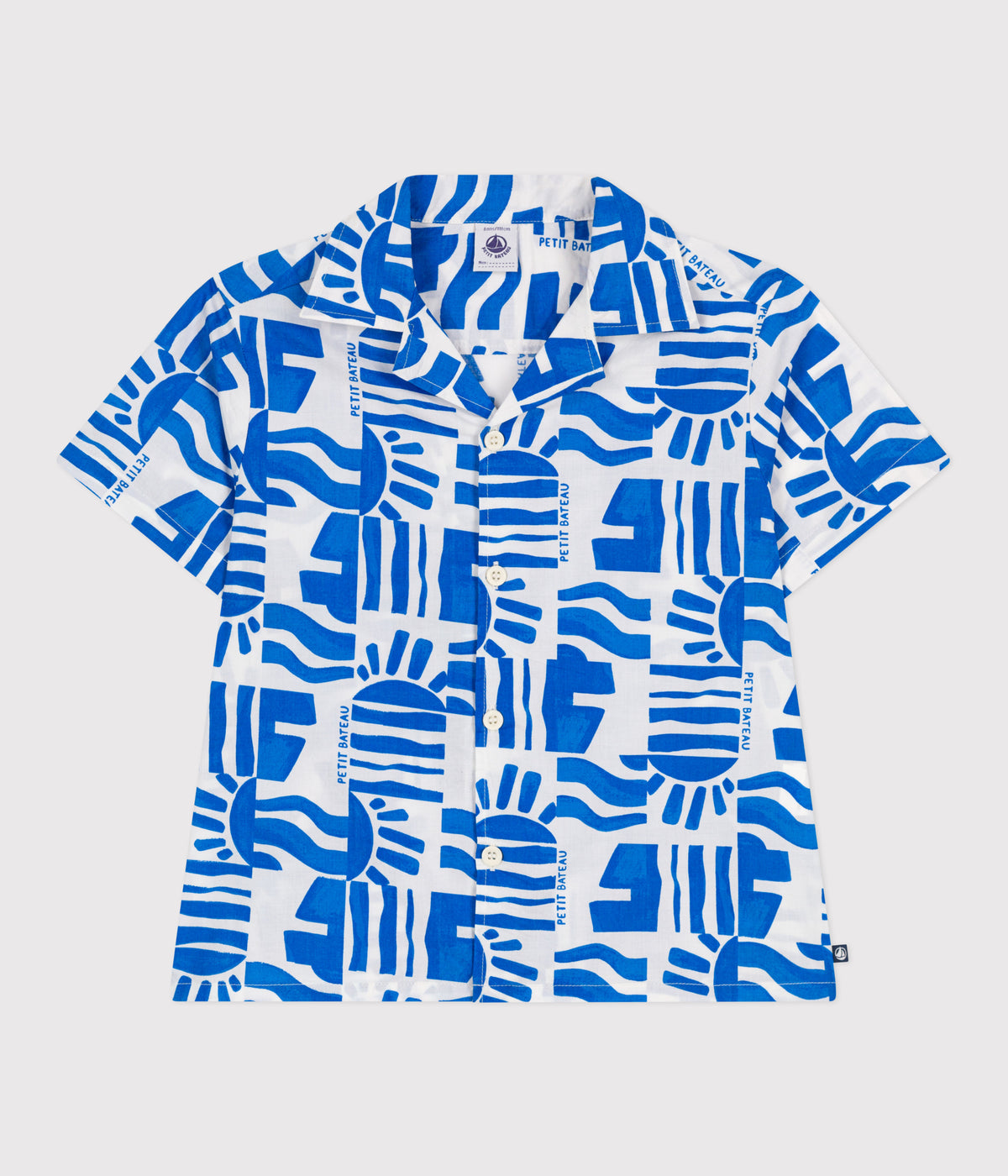 chemise-enfant-en-coton-manches-courtes-imprimée