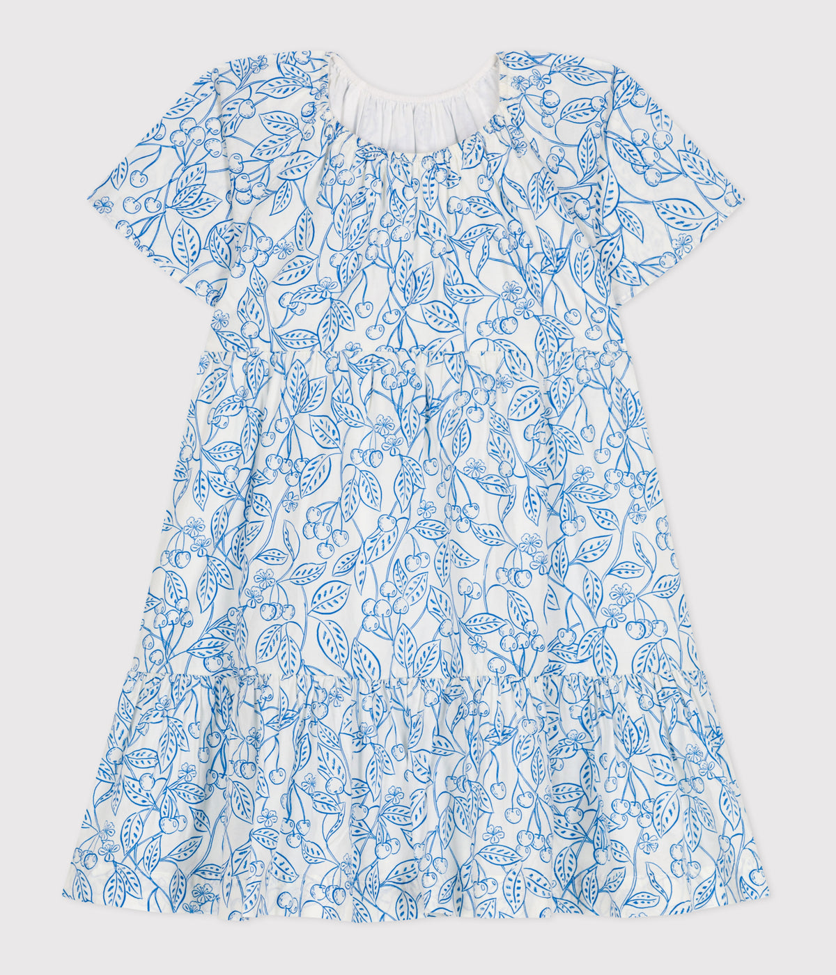 robe-enfant-en-coton-manches-courtes-imprimé