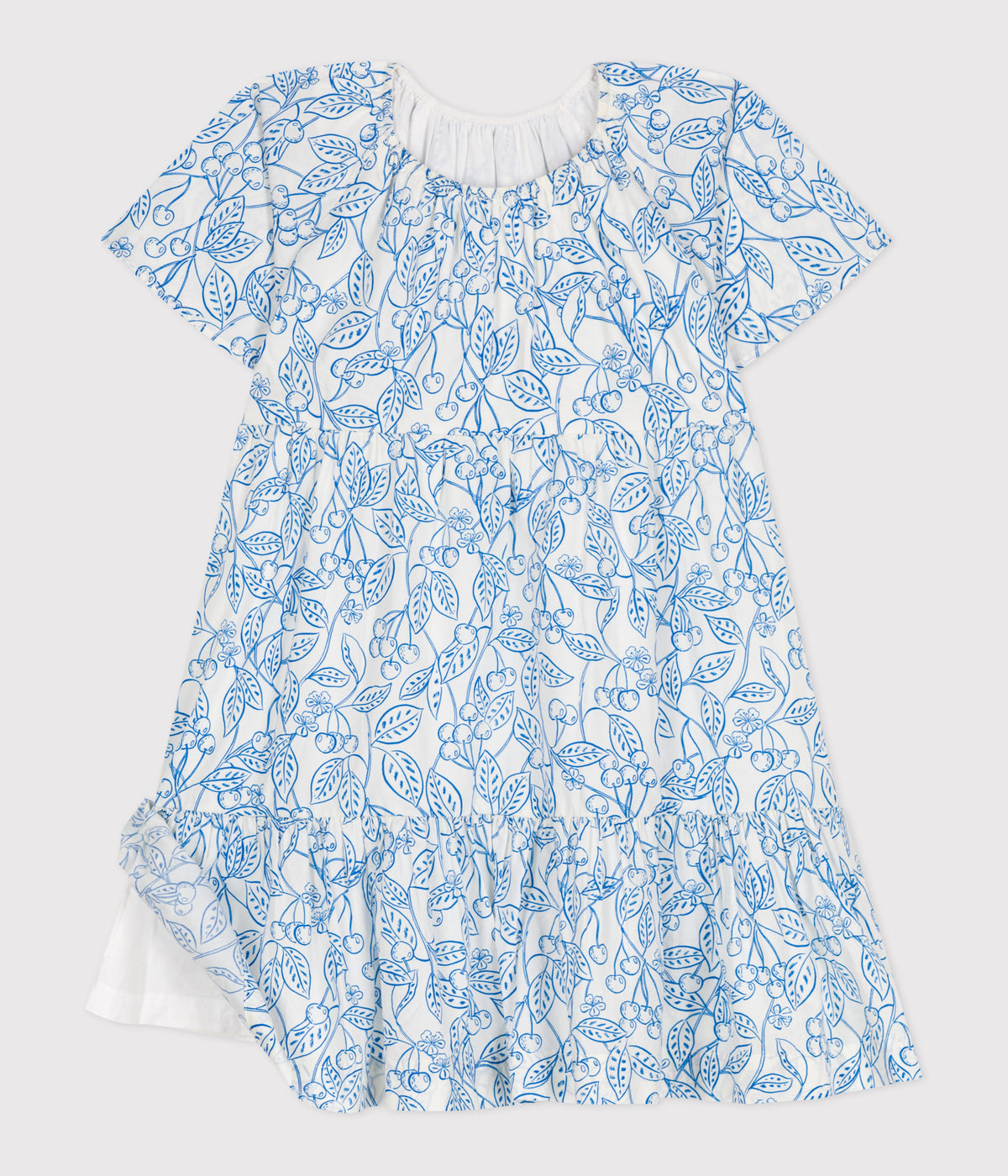 robe-enfant-en-coton-manches-courtes-imprimé
