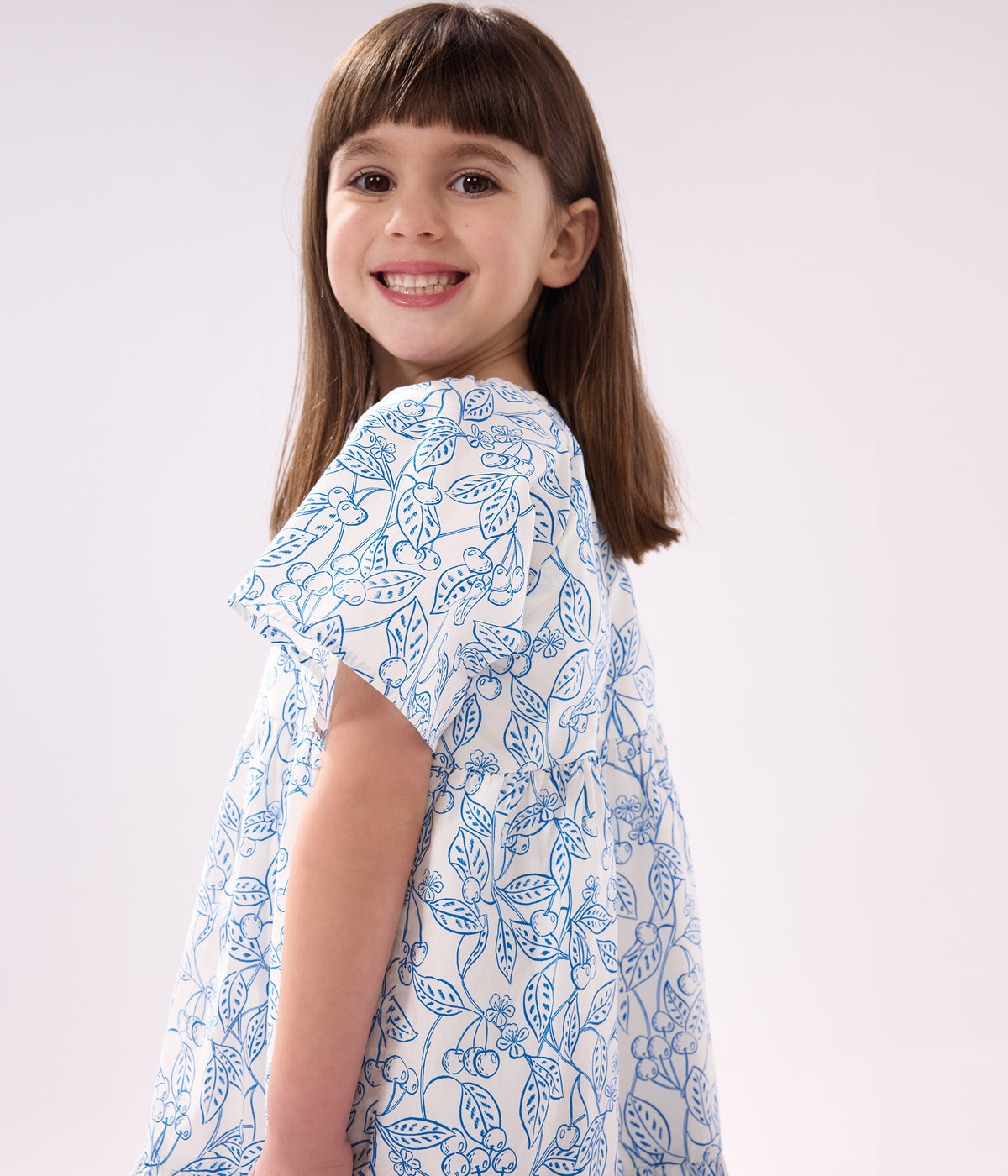 robe-enfant-en-coton-manches-courtes-imprimé