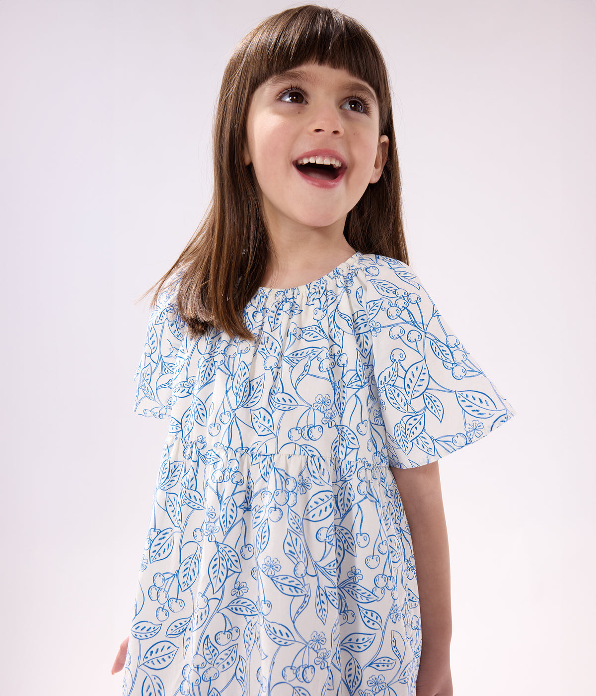 robe-enfant-en-coton-manches-courtes-imprimé