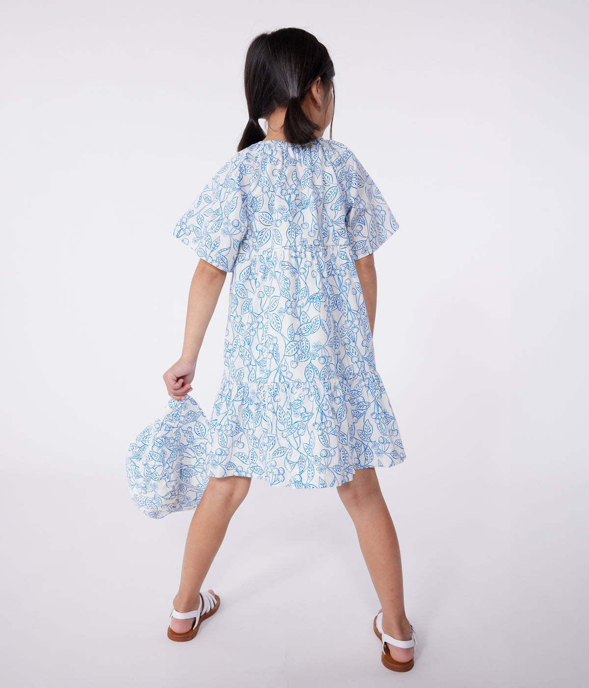 robe-enfant-en-coton-manches-courtes-imprimé