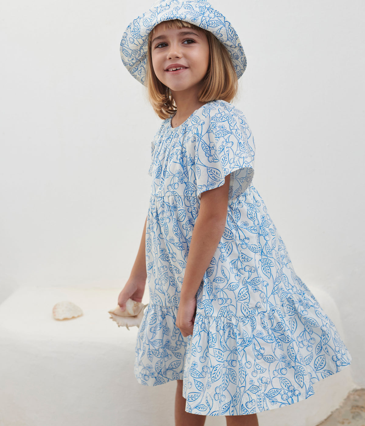 robe-enfant-en-coton-manches-courtes-imprimé
