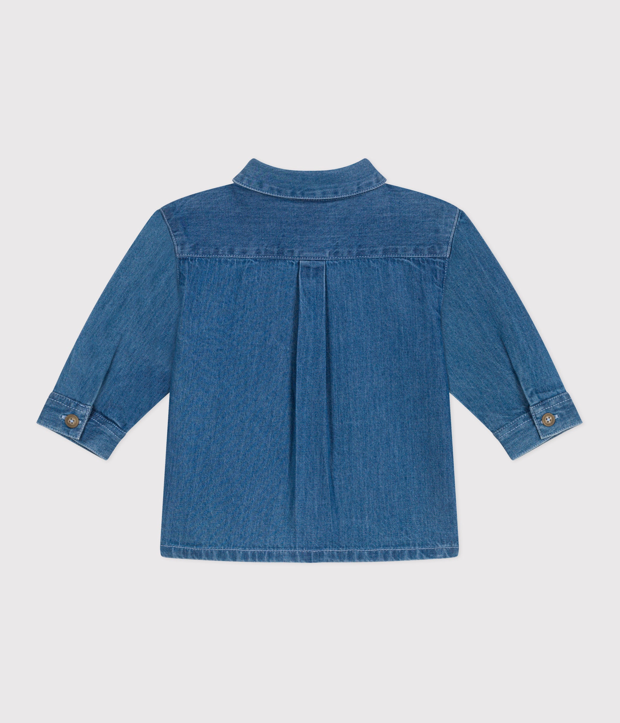 chemise-bébé-en-jean-unie