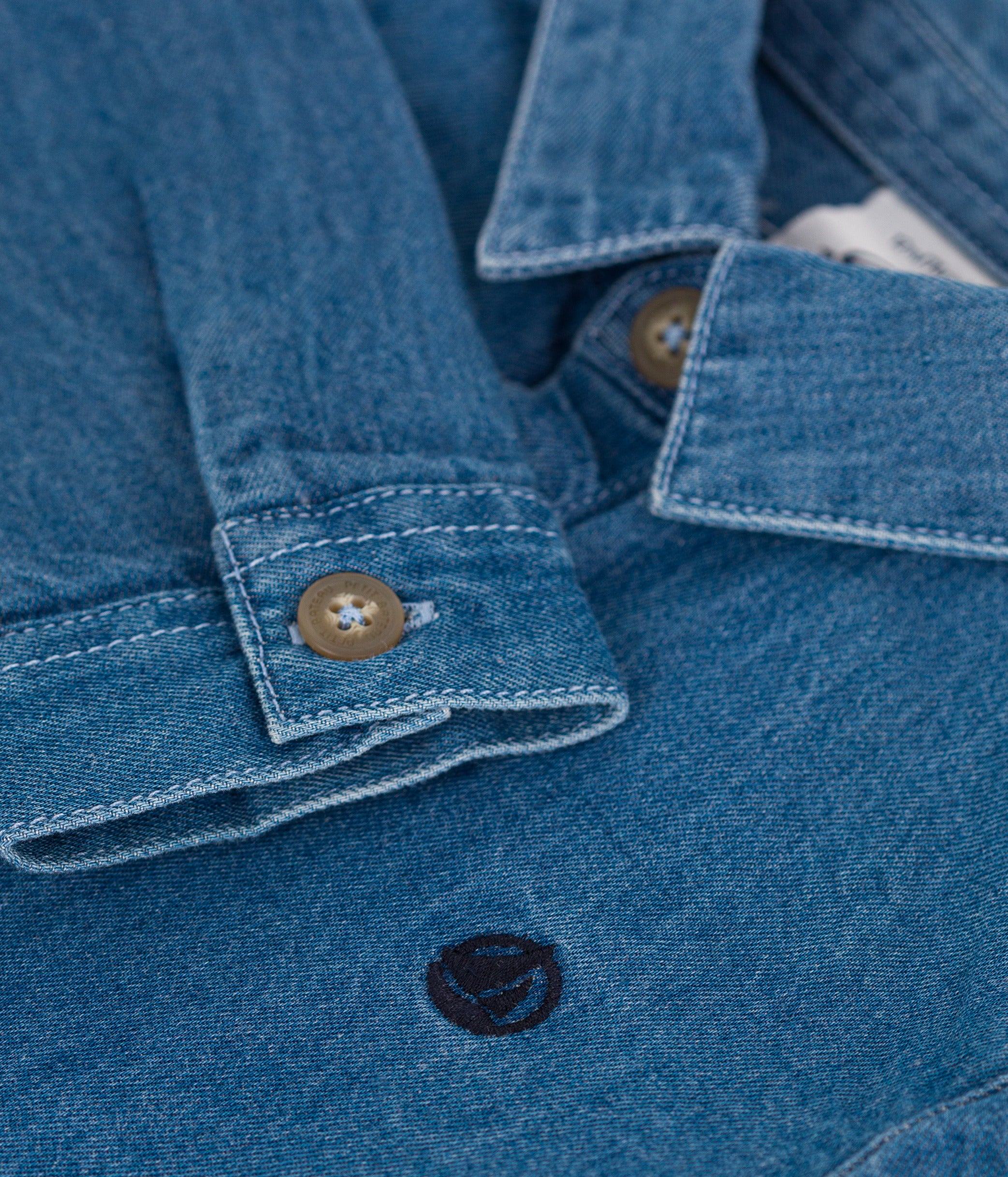 chemise-bébé-en-jean-unie