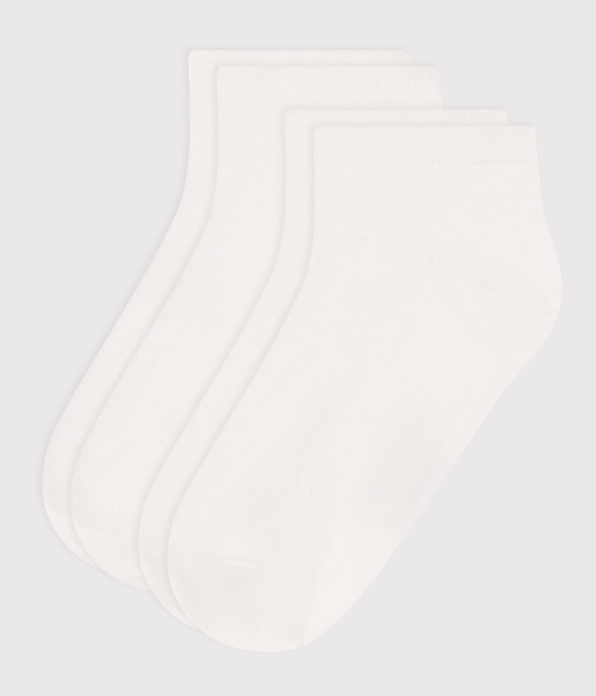 lot-de-2-paires-de-chaussettes-enfant-en-coton-unies-blanches