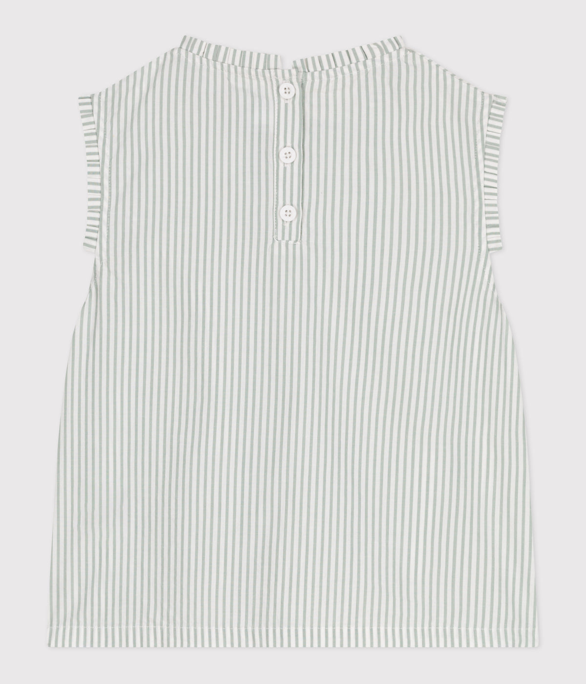 blouse-enfant-en-coton-sans-manche-à-rayures