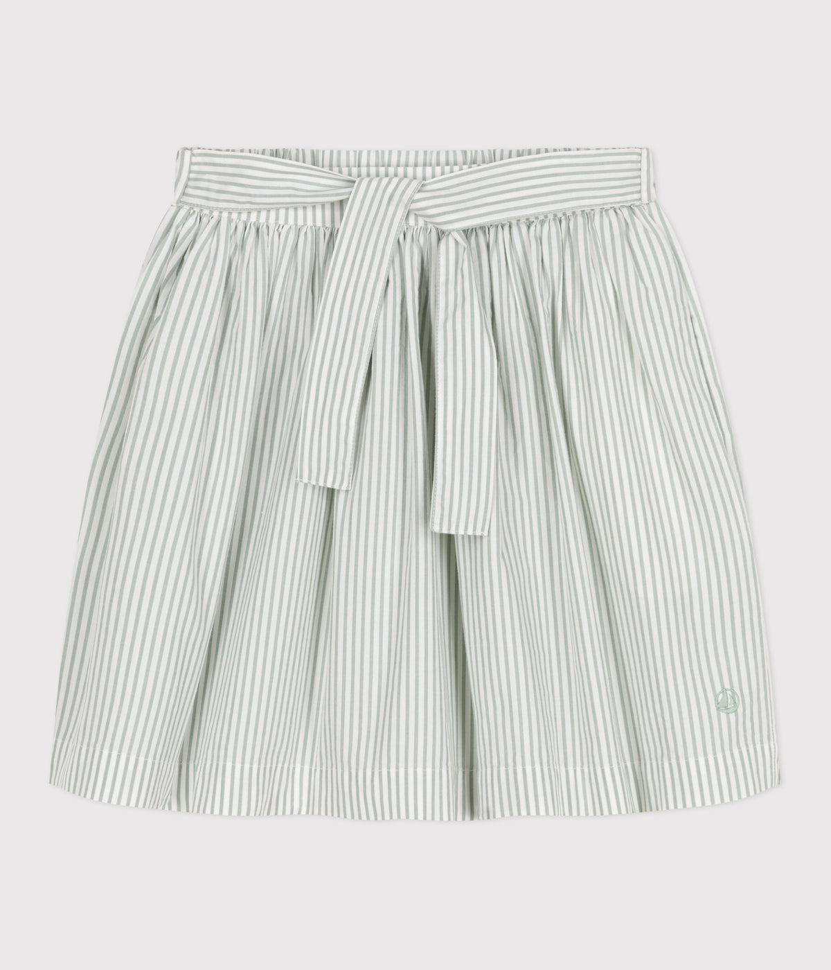 jupe-enfant-en-coton-à-rayures