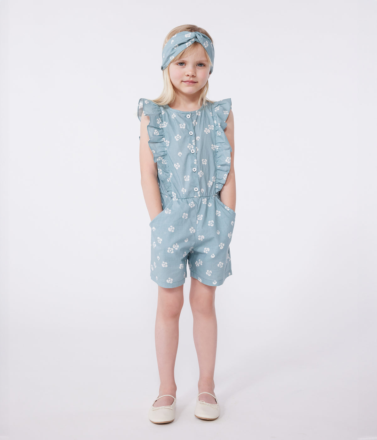 combinaison-enfant-en-coton-sans-manche-fleurie
