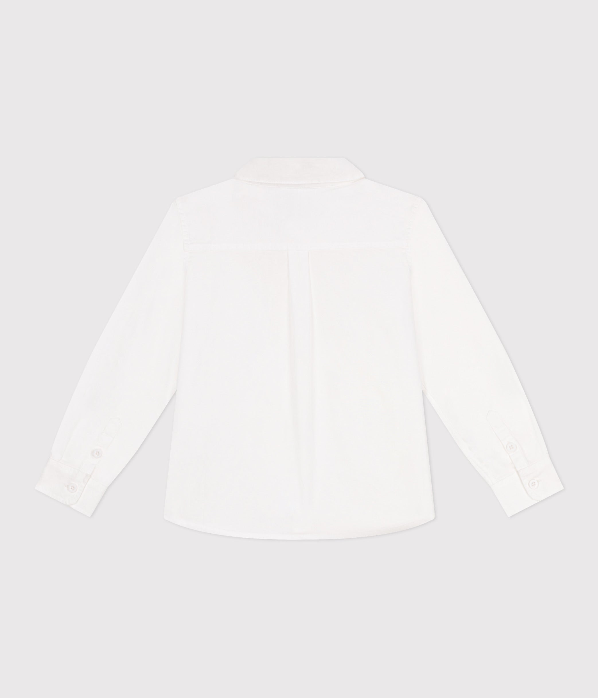 chemise-enfant-en-coton-manches-longues-unie