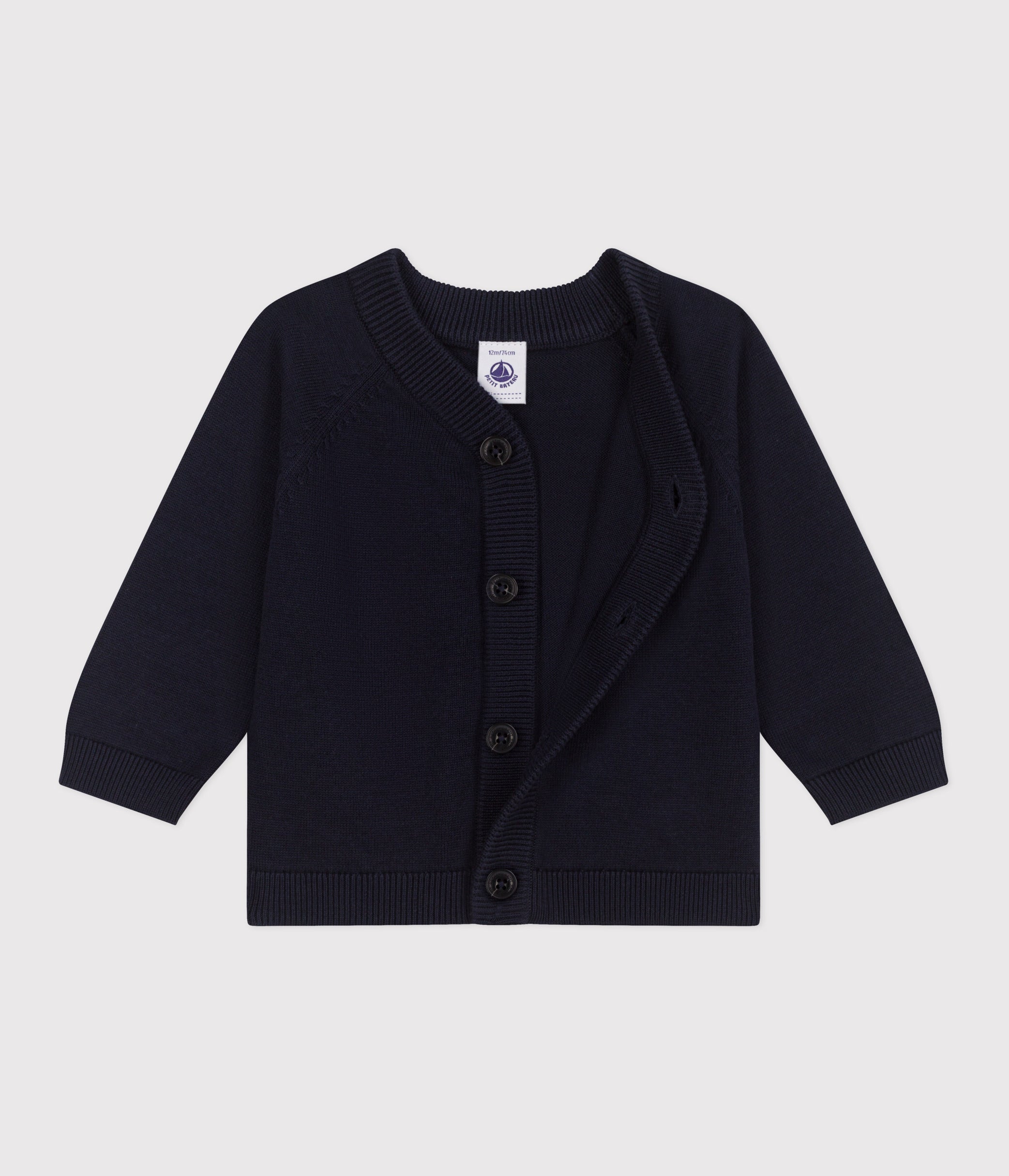 cardigan-bébé-en-coton-uni