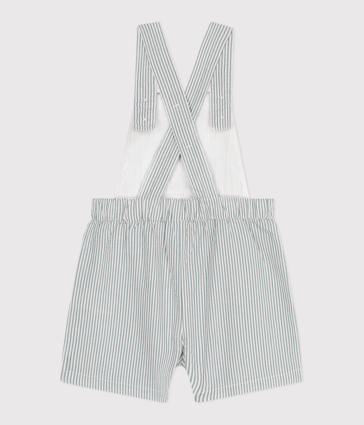 salopette-bébé-en-coton-jambes-courtes,-rayée