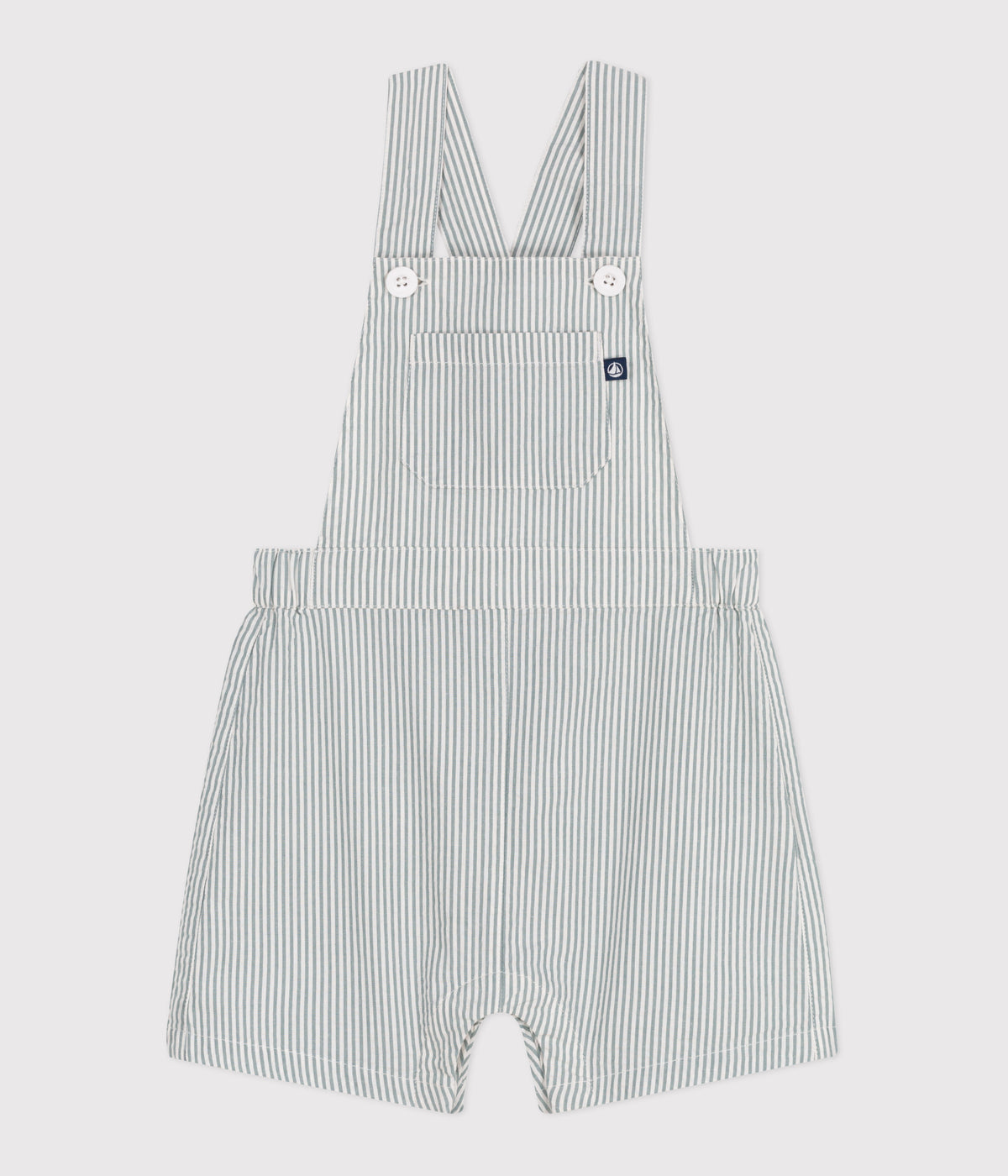 salopette-bébé-en-coton-jambes-courtes,-rayée