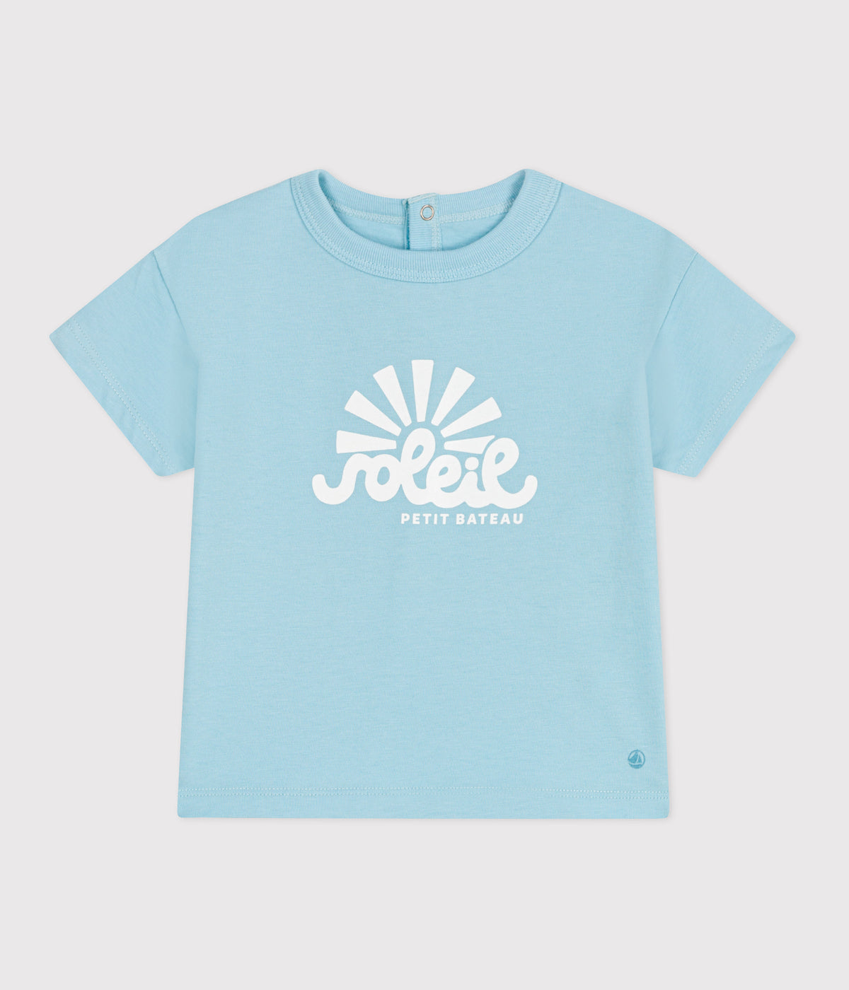 t-shirt-bébé-en-coton-à-manches-courtes-uni