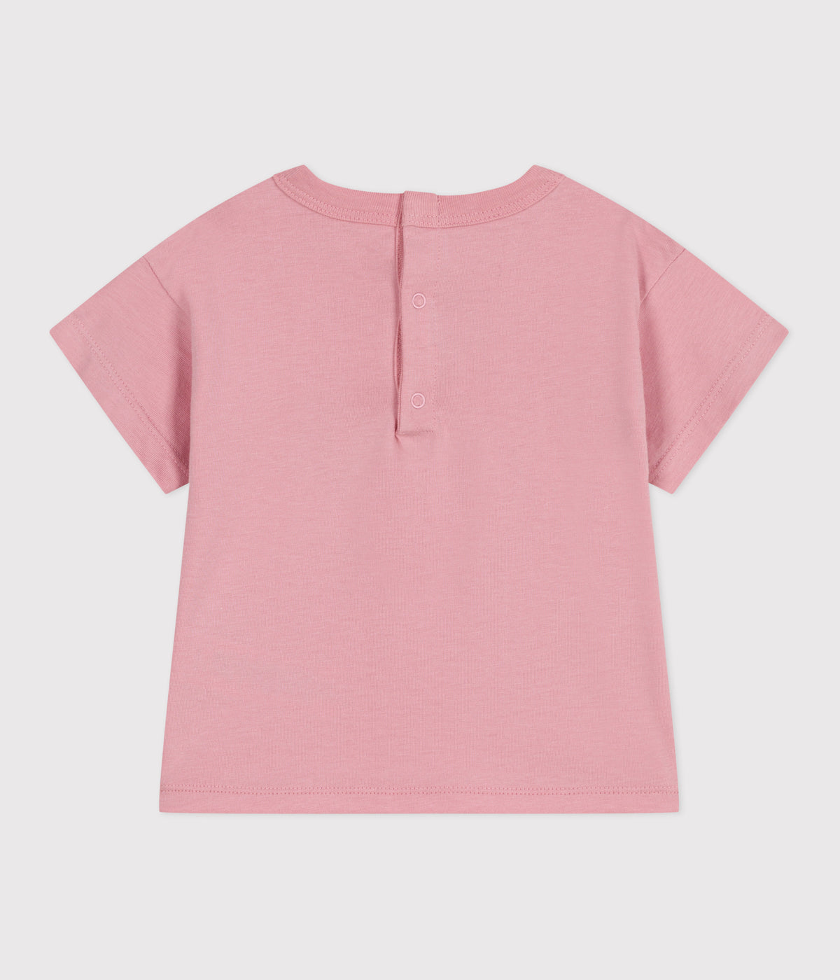 t-shirt-bébé-en-coton-à-manches-courtes-uni