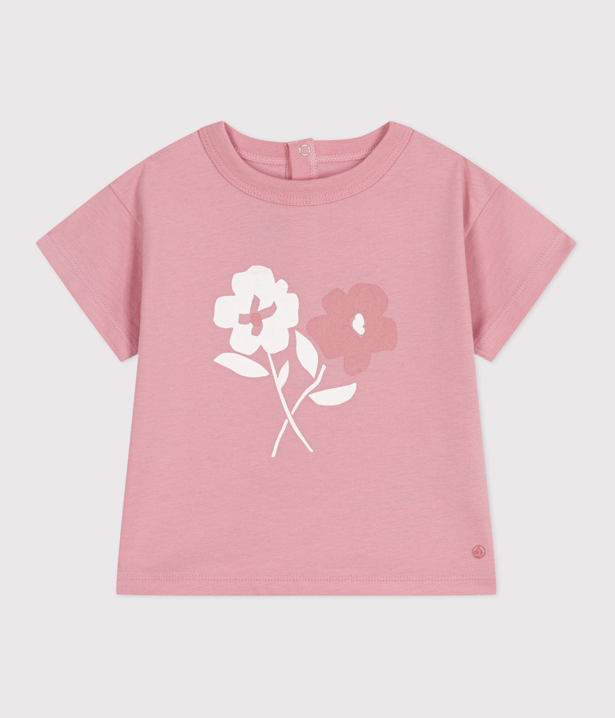 t-shirt-bébé-en-coton-à-manches-courtes-uni