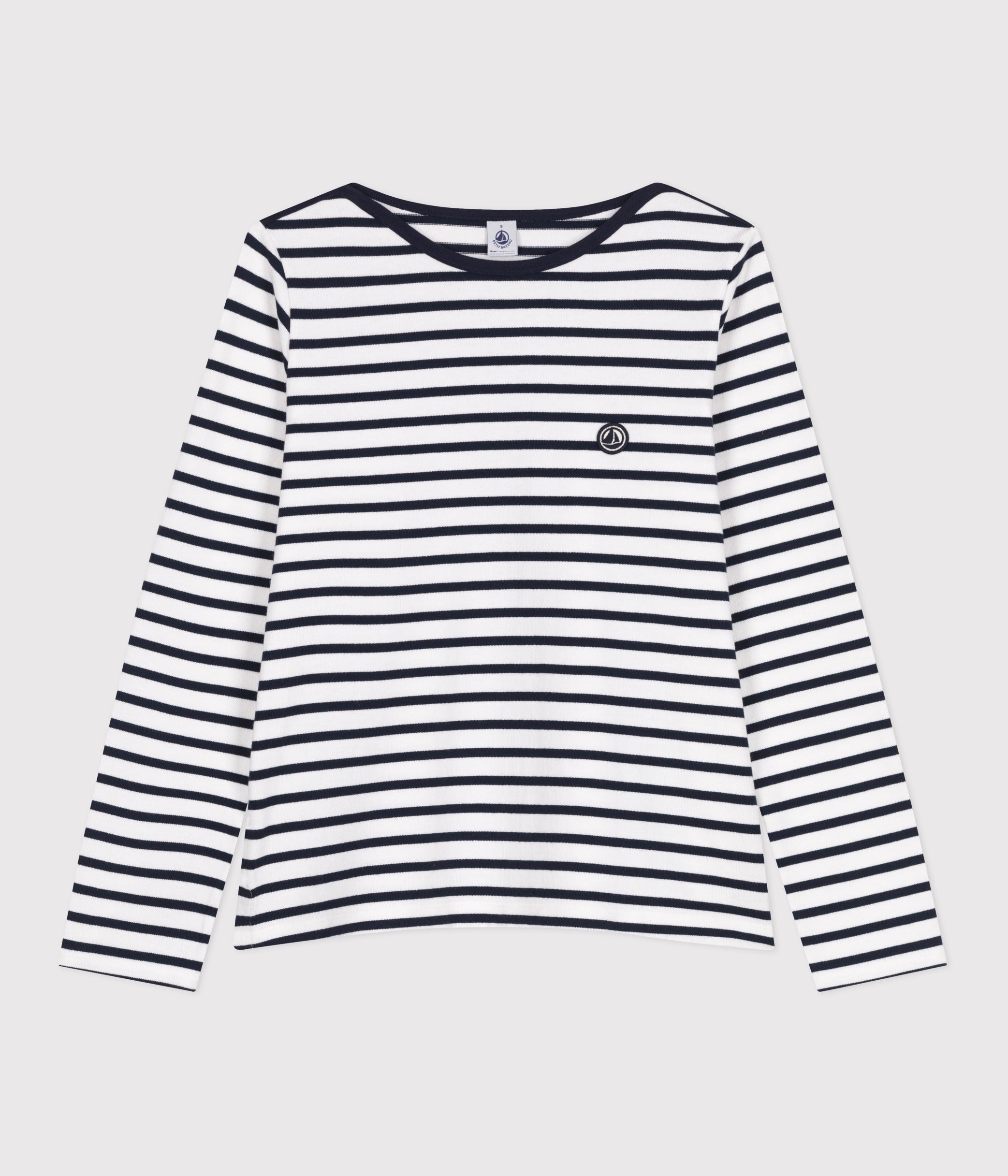 marinière-femme-en-coton-manches-longues
