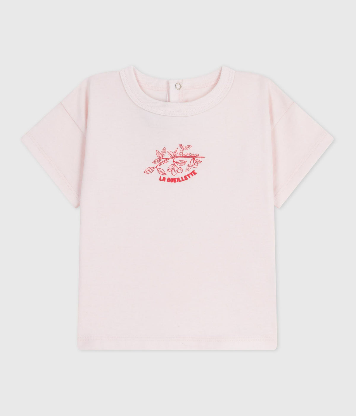 t-shirt-bébé-en-coton-à-manches-courtes-uni