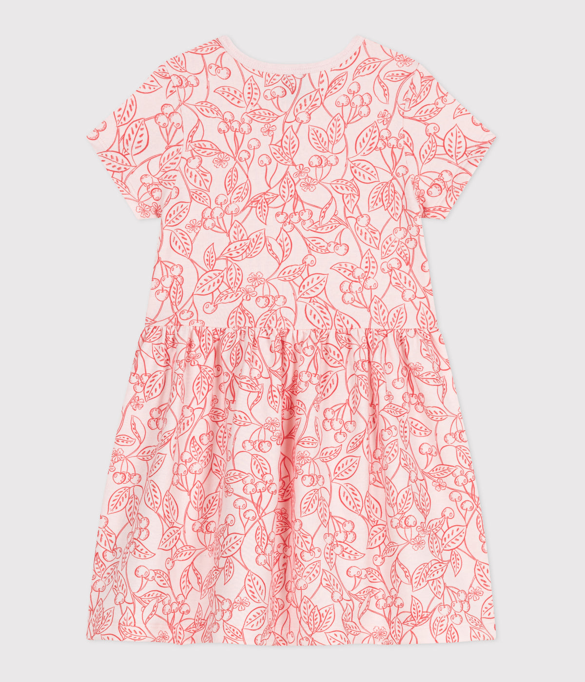robe-enfant-en-coton-manches-courtes-imprimé