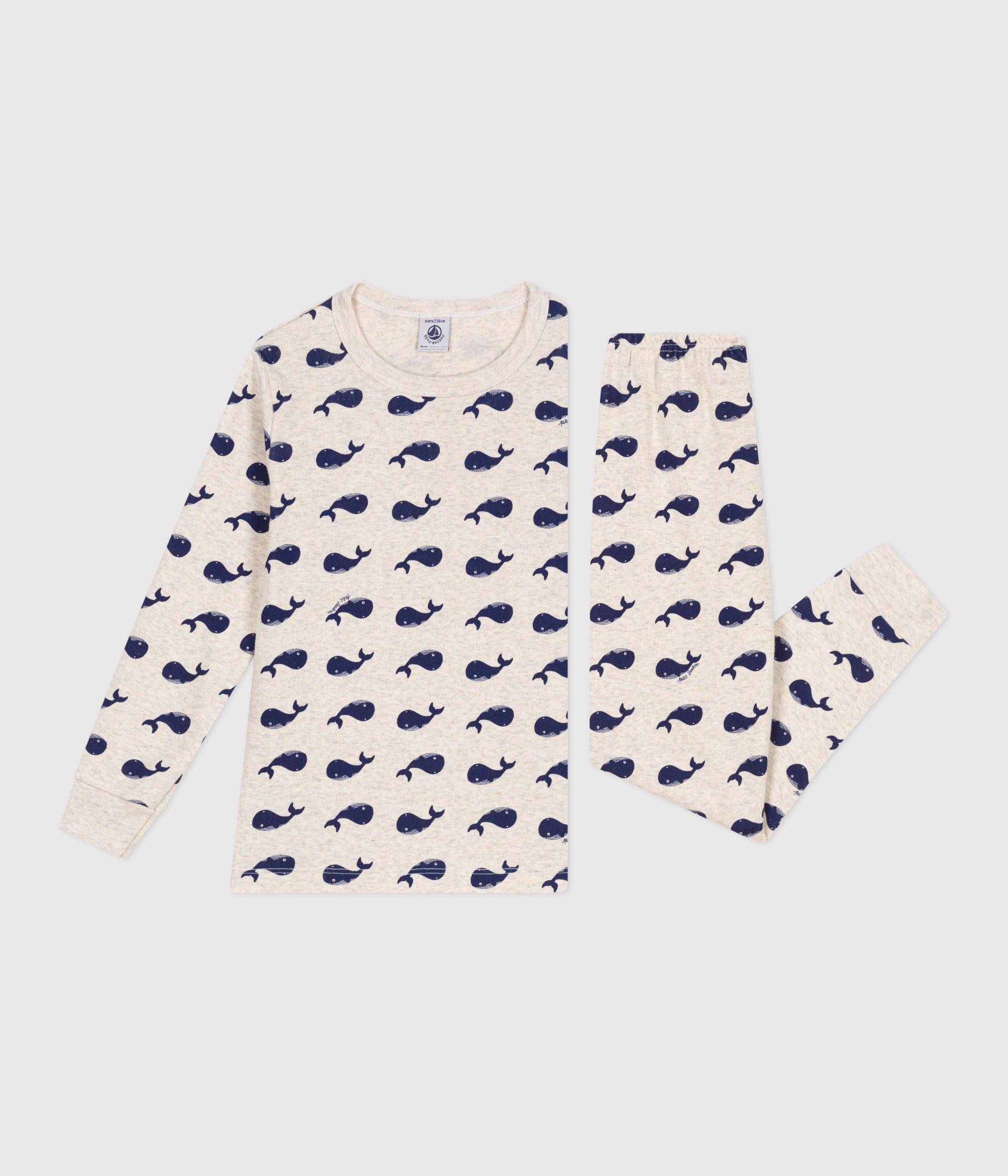 pyjama-enfant-en-coton-imprimé-baleines