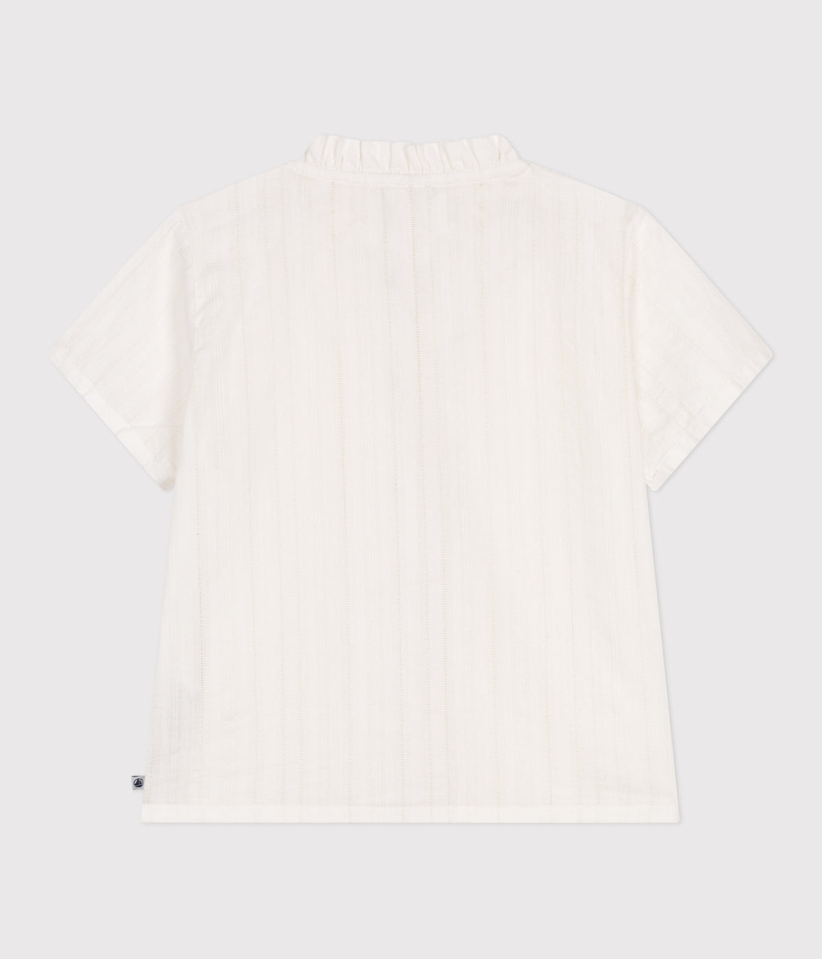 blouse-enfant-en-coton-manches-courtes-unie