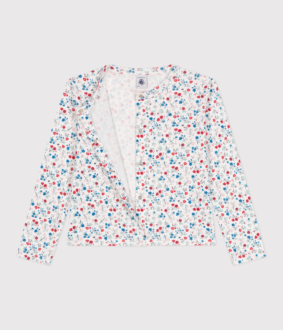 cardigan-enfant-en-coton-fleuri